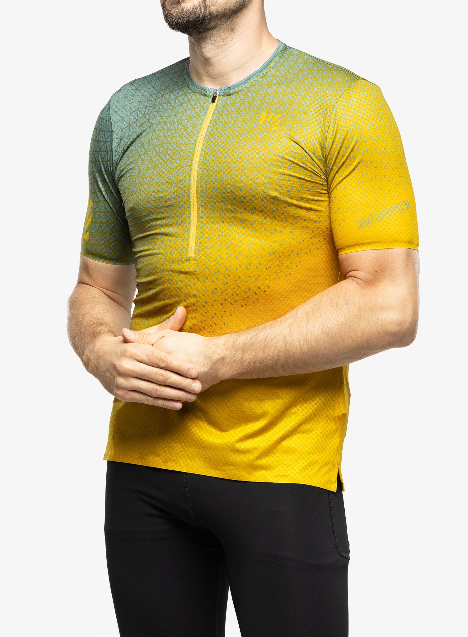 Majica za trčanje Karpos Lavaredo Ultra Tech Jersey - lemon curry/dark slate