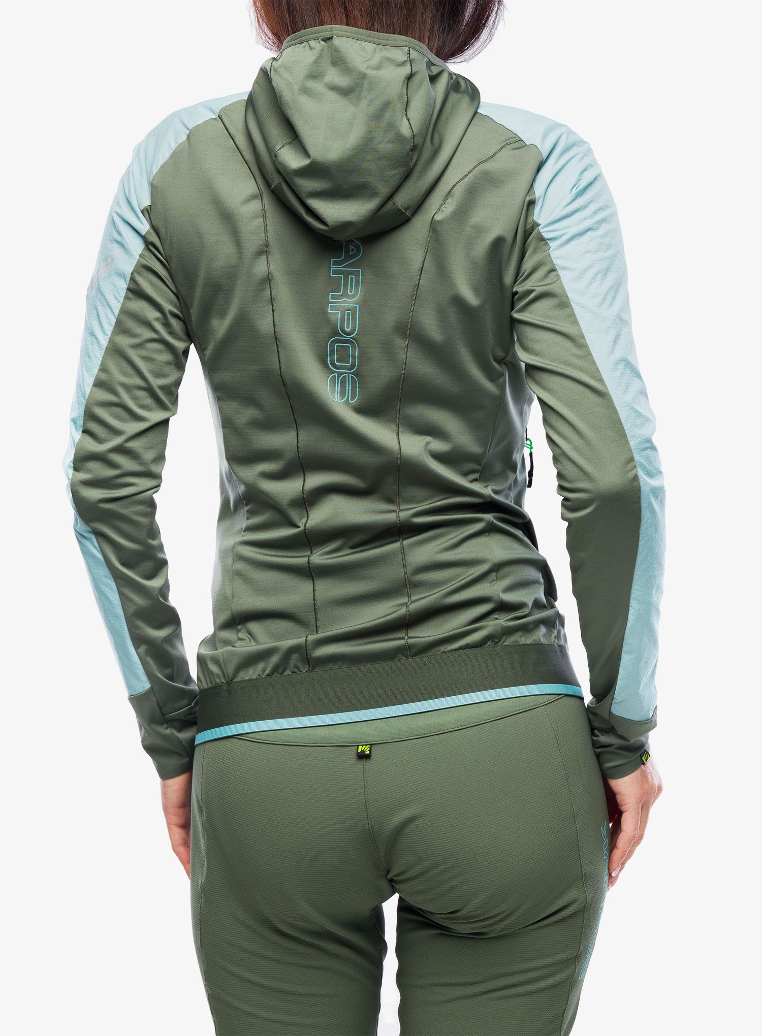 Ženska jakna za trčanje Karpos Lavaredo Winter Jacket - aqua sky/thyme