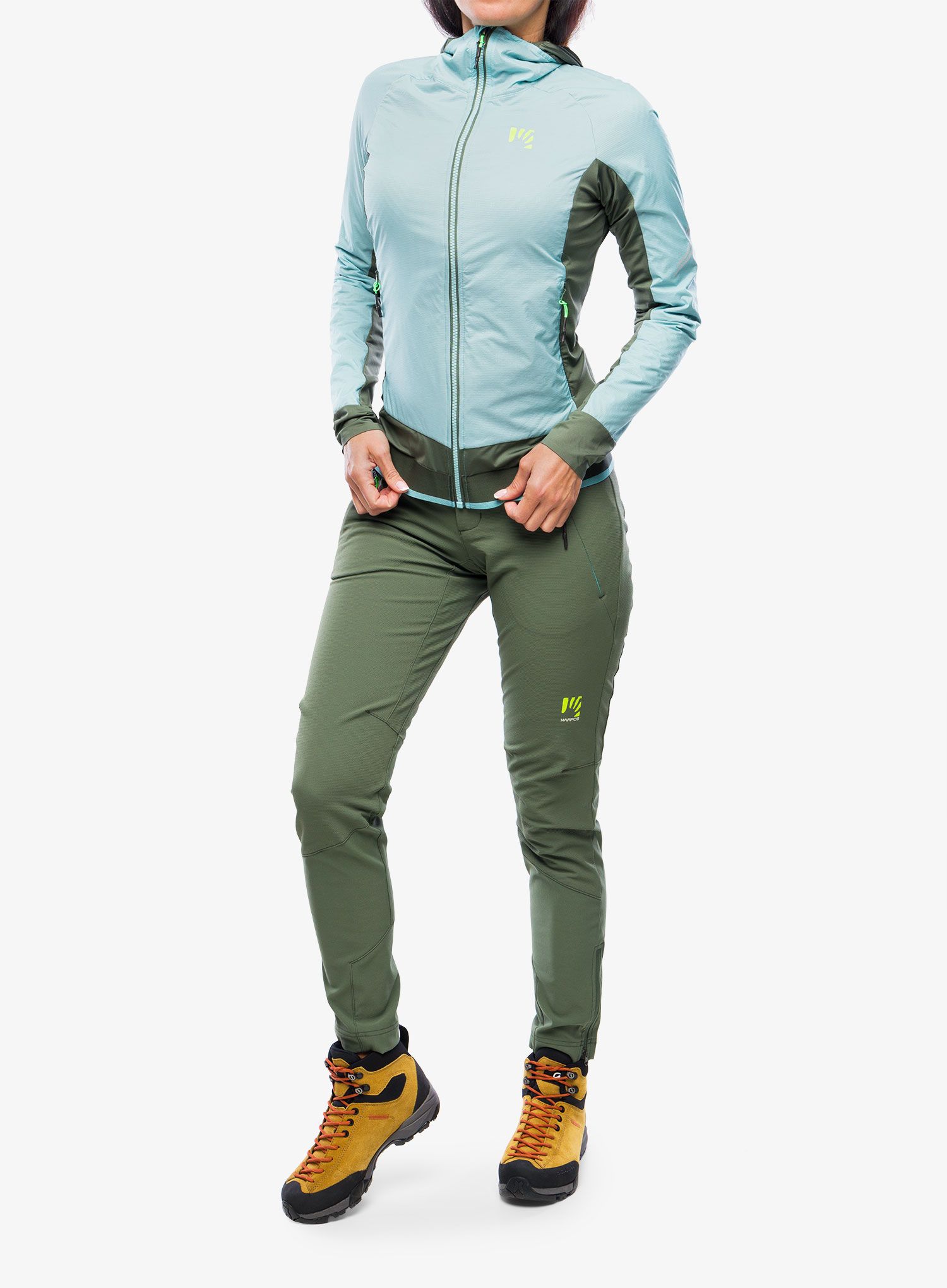 Ženska jakna za trčanje Karpos Lavaredo Winter Jacket - aqua sky/thyme