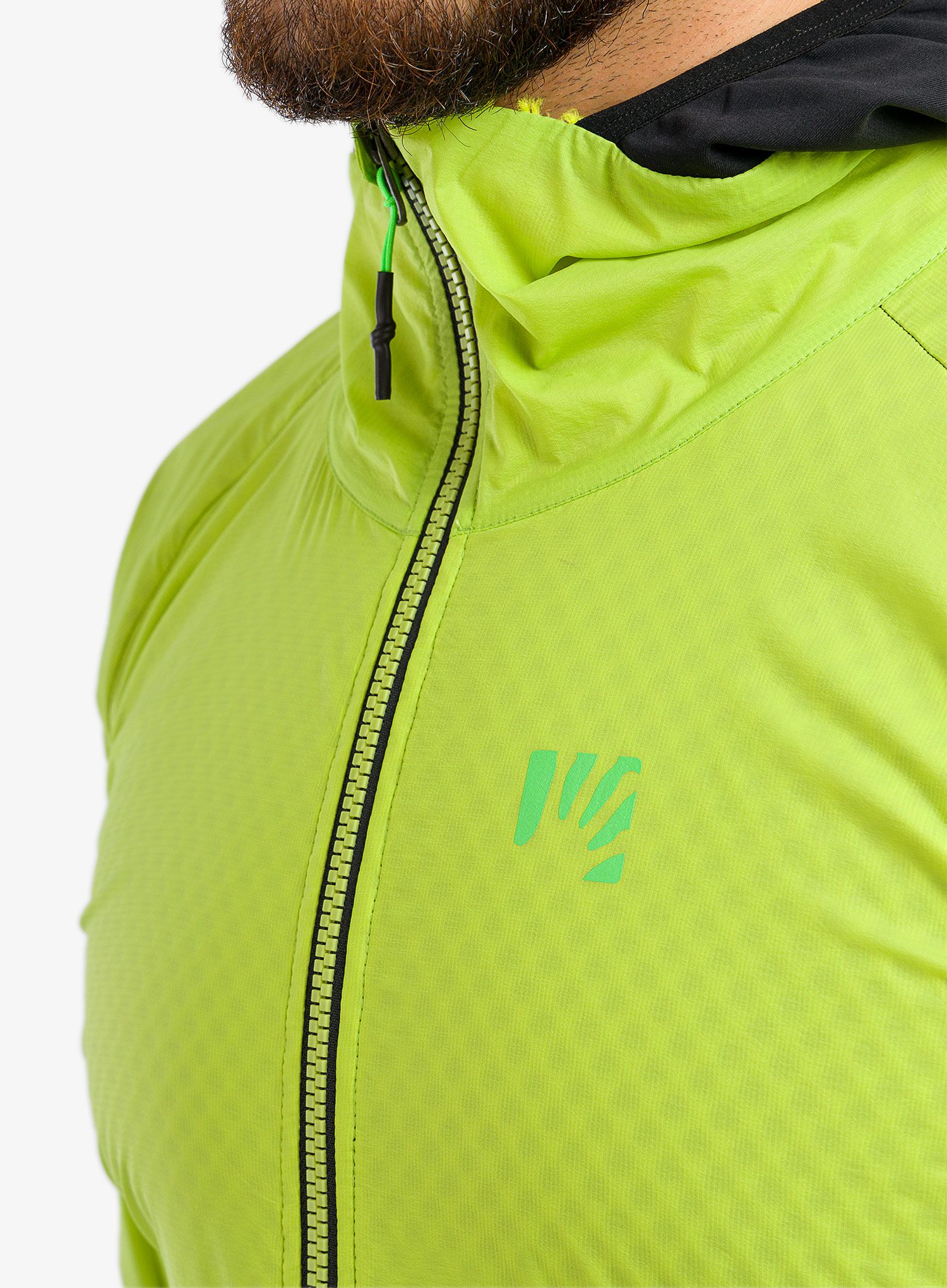 Jakna za trčanje Karpos Lavaredo Winter Jacket - lime green/black