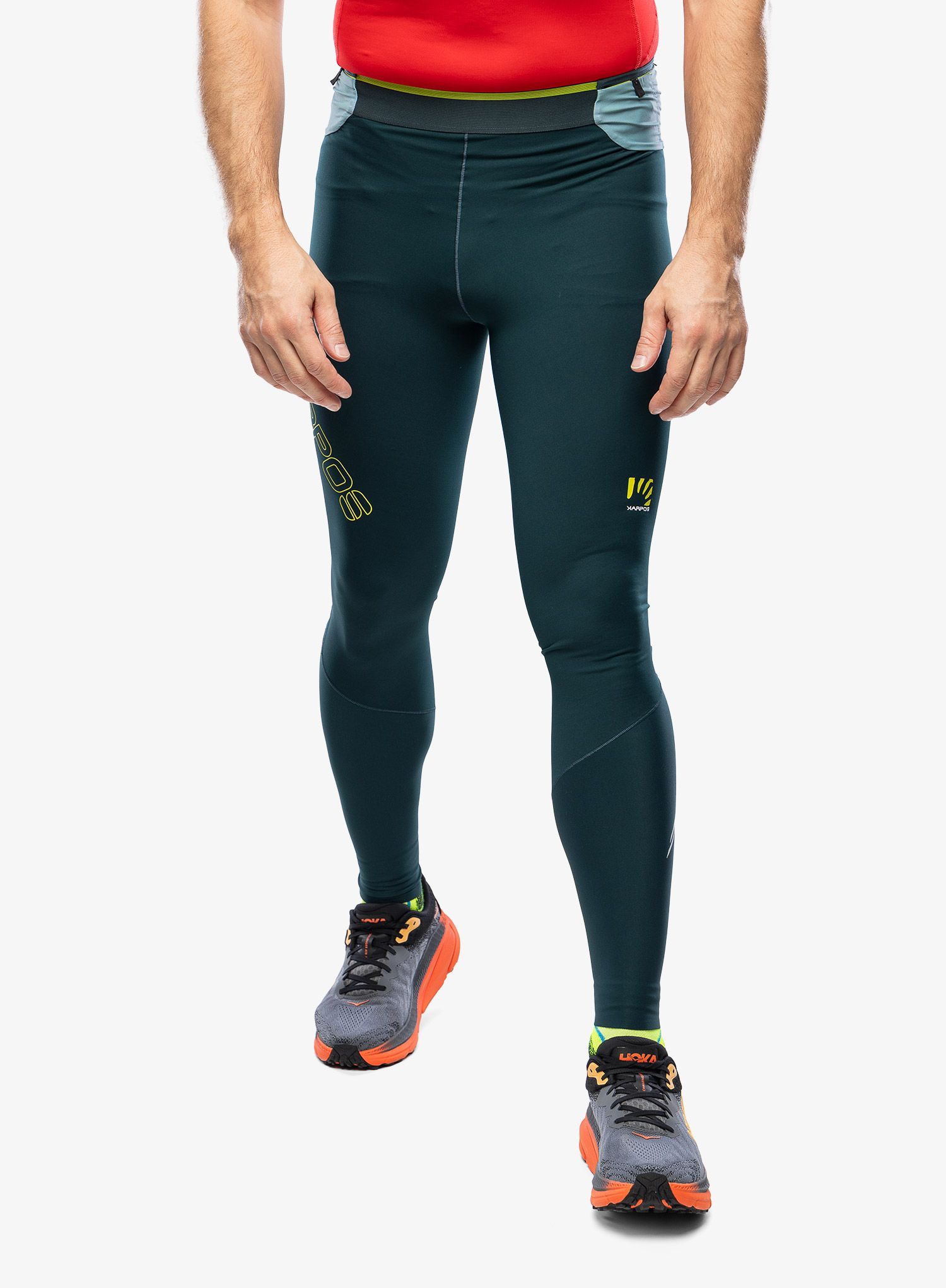 Tajice za trčanje Karpos Lavaredo Winter Tight - forest/north atlantic