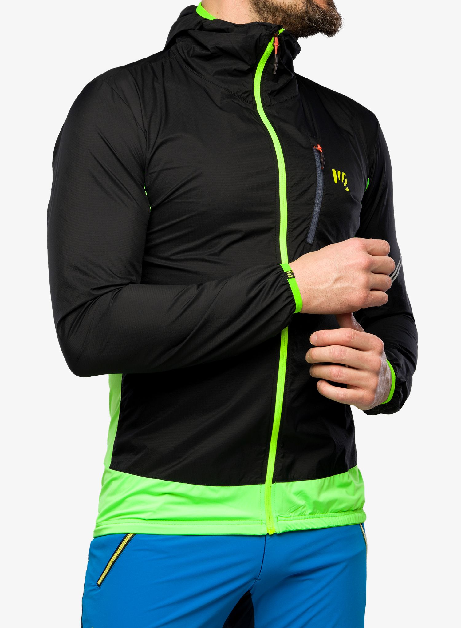 Vjetrovka Karpos Lot Evo Jacket - black/jasmine green