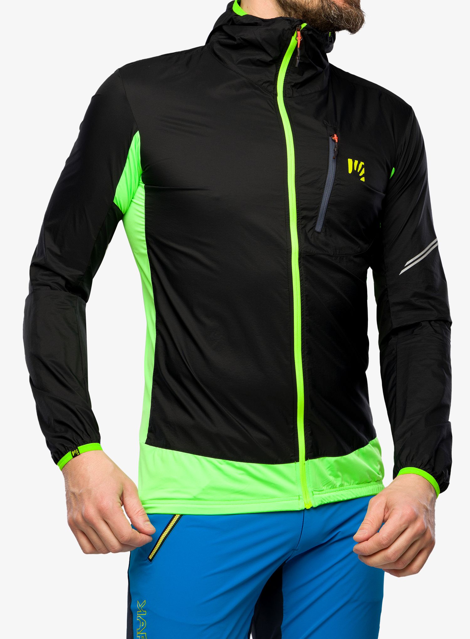Vjetrovka Karpos Lot Evo Jacket - black/jasmine green
