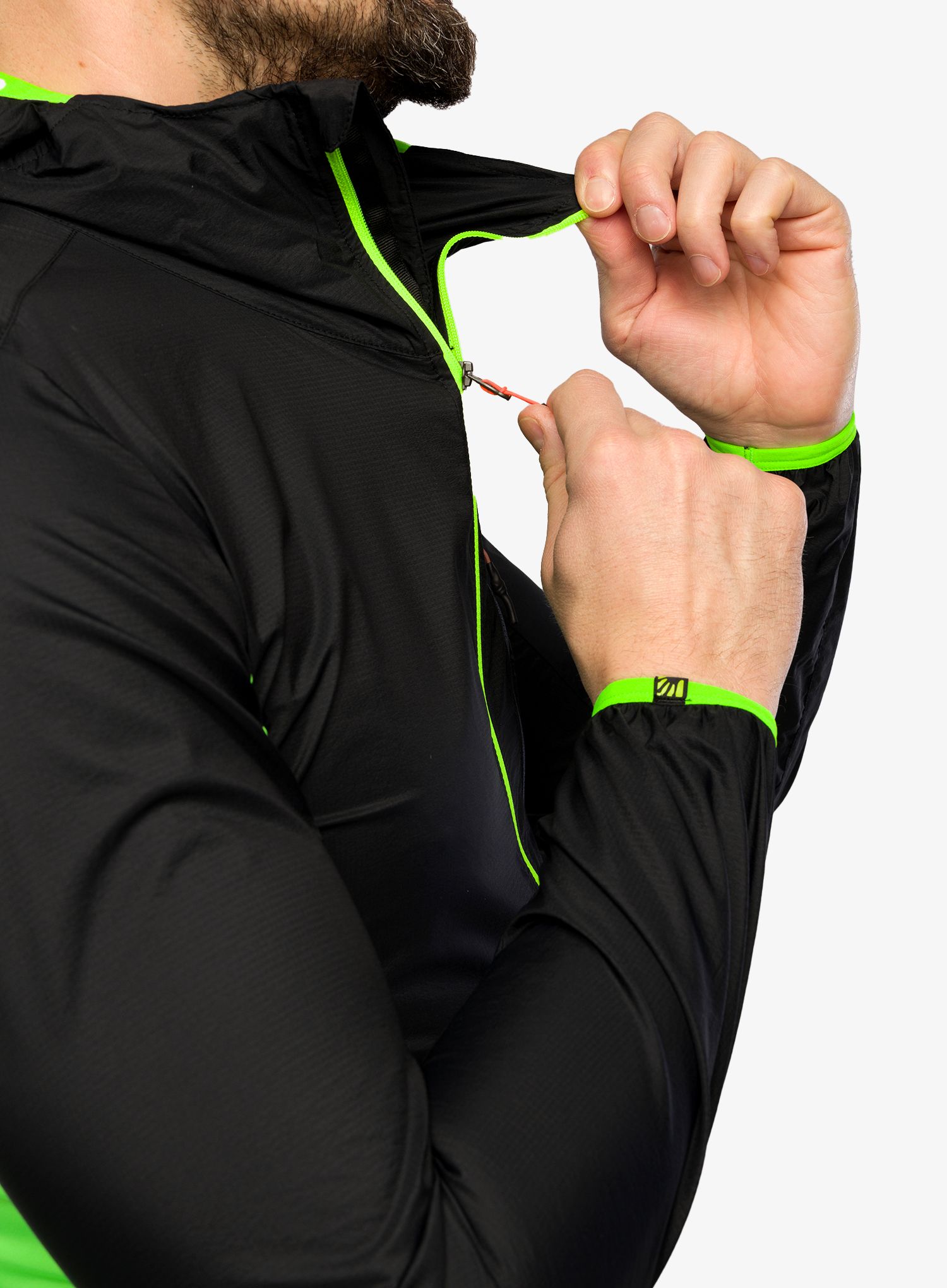 Vjetrovka Karpos Lot Evo Jacket - black/jasmine green