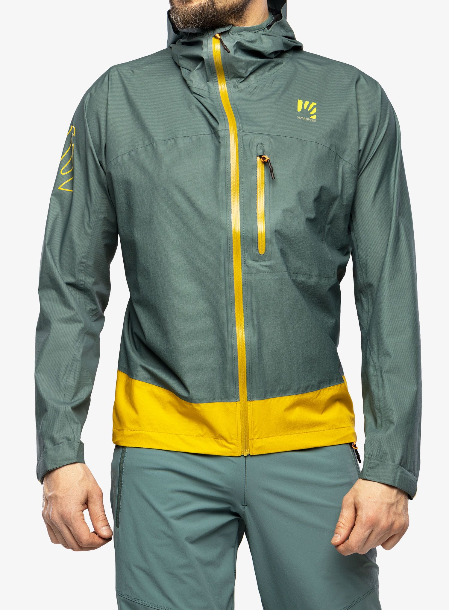 Kišna jakna Karpos Lot Rain Jacket - north atlantic/lemon curry