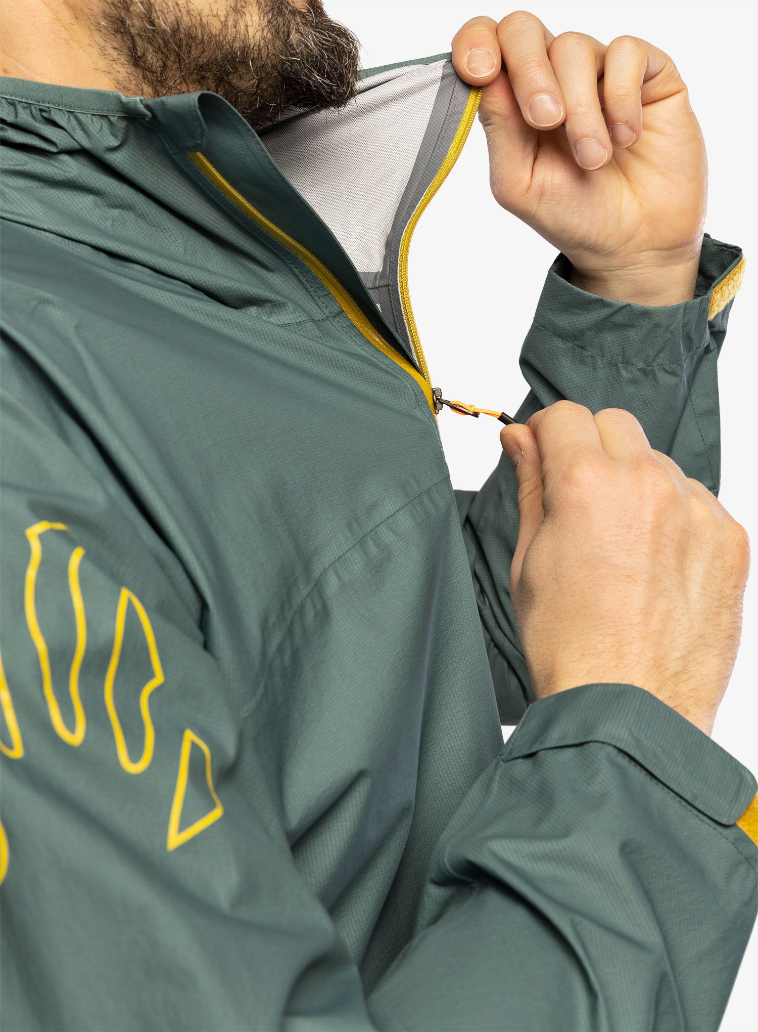 Kišna jakna Karpos Lot Rain Jacket - north atlantic/lemon curry