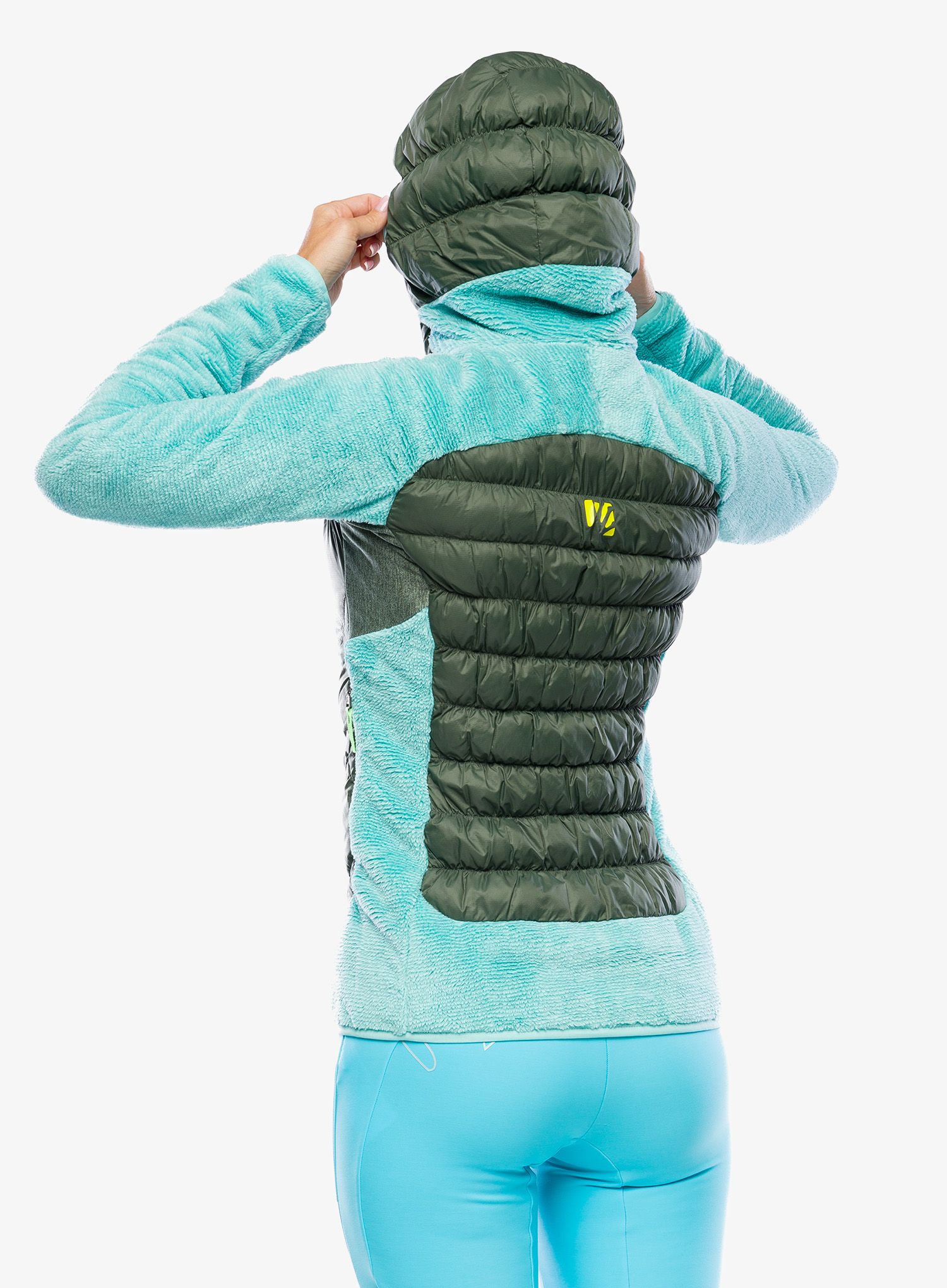 Ženska hibridna jakna Karpos Marmarole Jacket - thyme/aqua sky