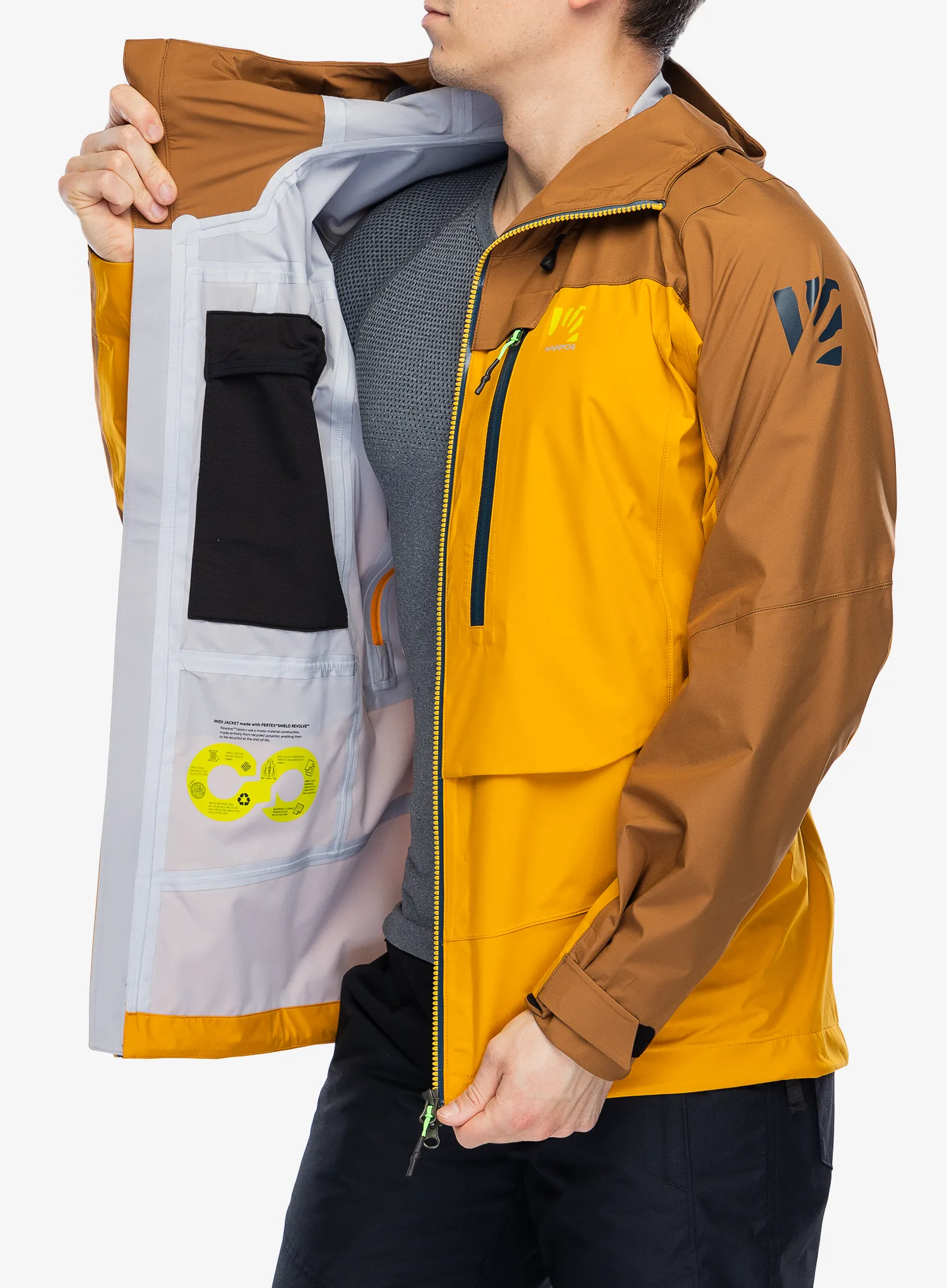 Jakna za planine Karpos Midi Shell Jacket - golden/nuthatch