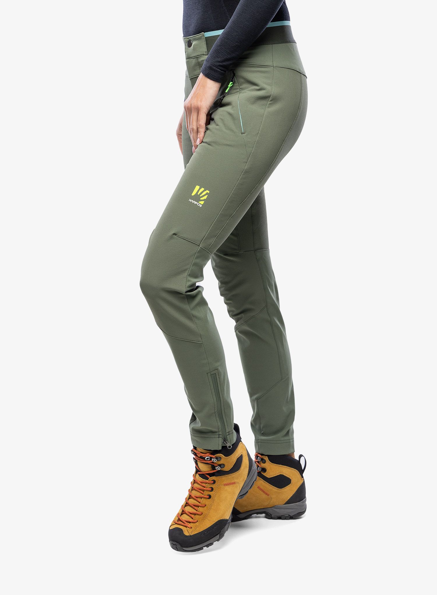 Ženske planinarske hlače Karpos Pietena Pant - thyme