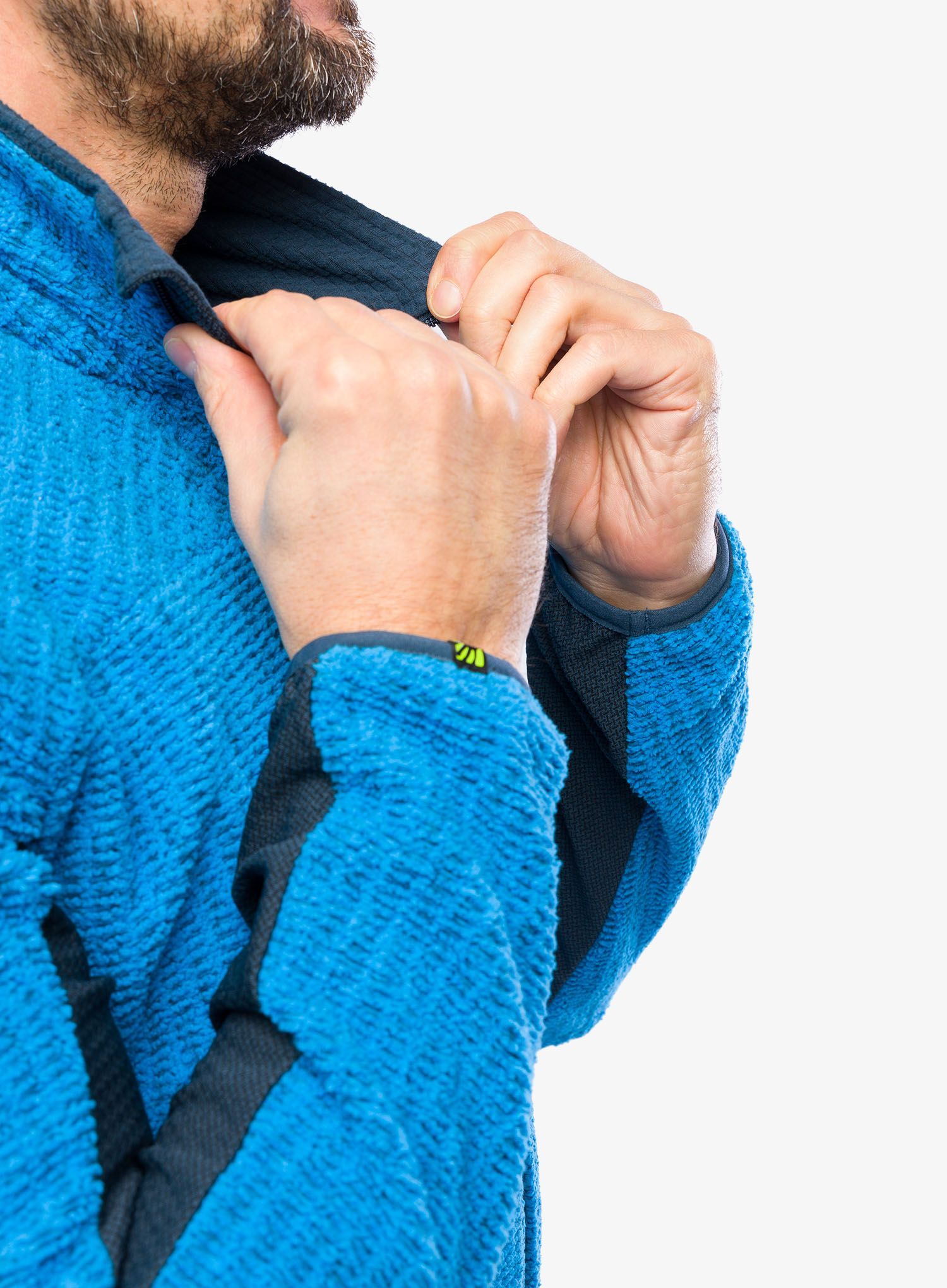 Dukserica od flisa Karpos Rocchetta Fleece - diva blue/midnight