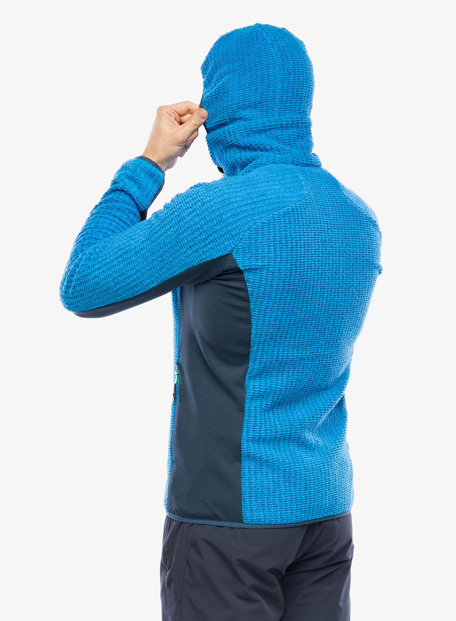 Majica s kapuljačom Karpos Rocchetta Hoodie Fleece - diva blue/midnight