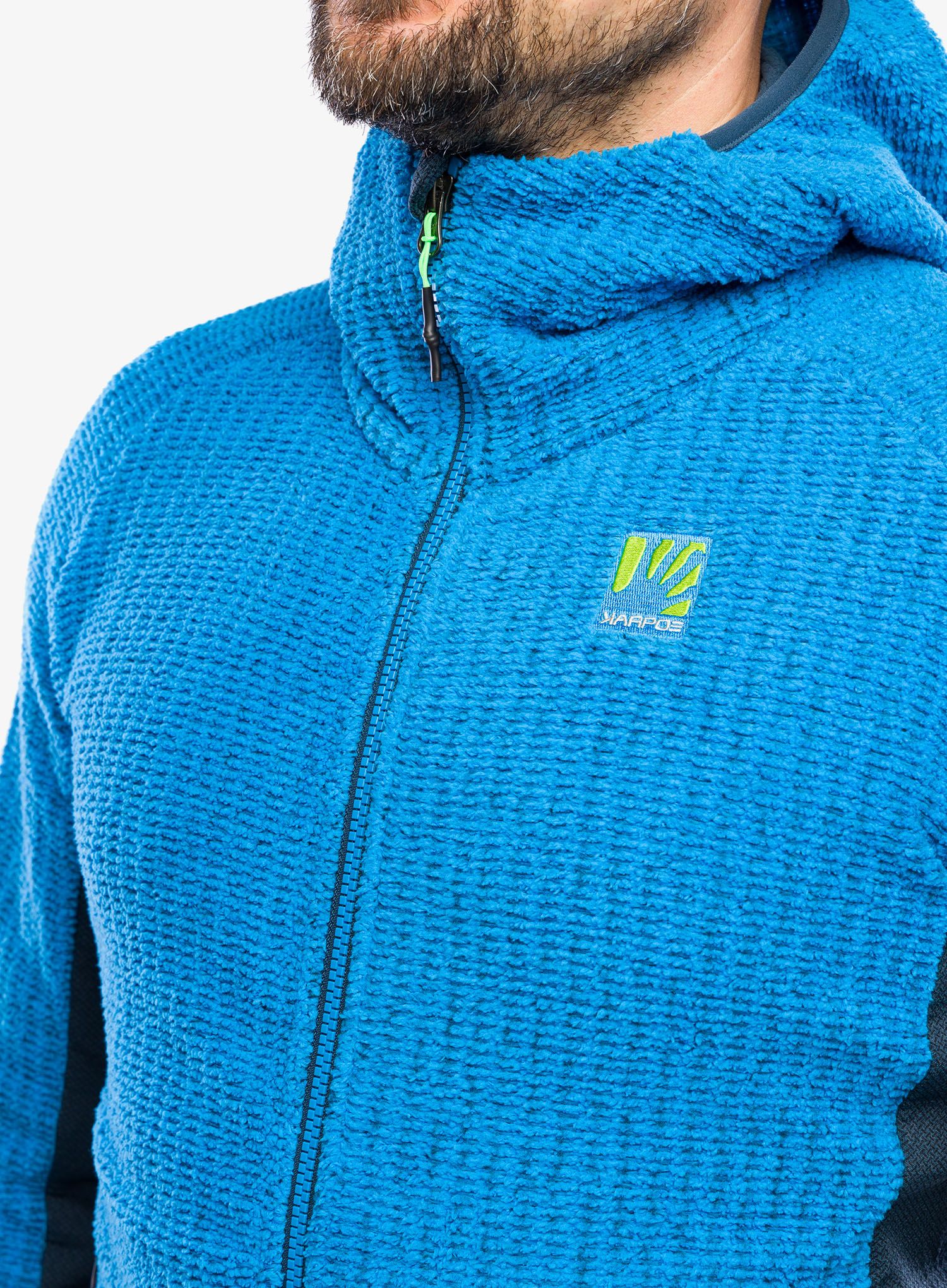 Majica s kapuljačom Karpos Rocchetta Hoodie Fleece - diva blue/midnight