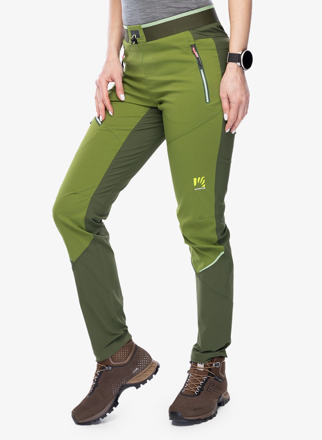 Ženske hlače Karpos Rock Evo Pant - cedar green/rifle green