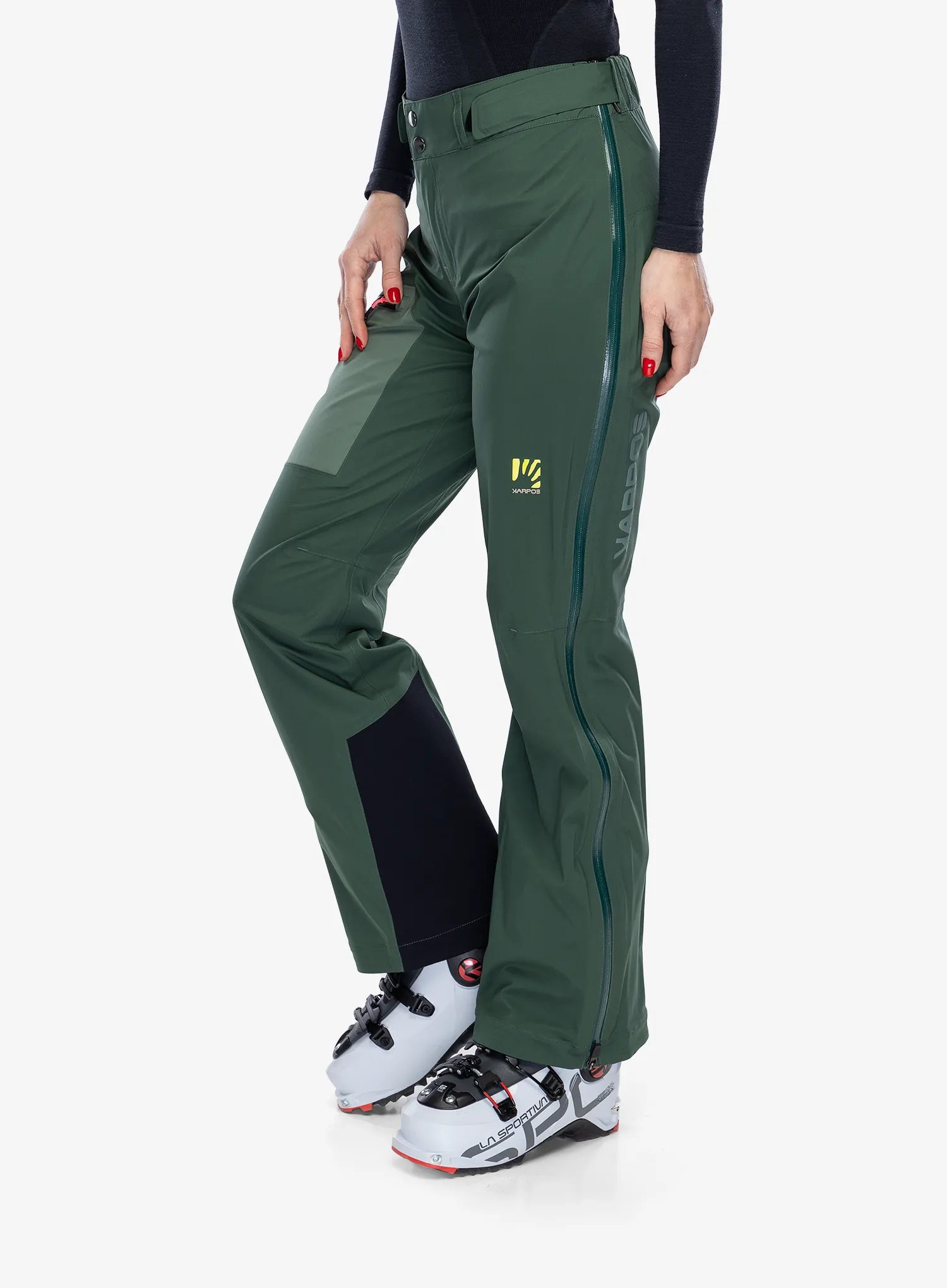 Ženske hlače Karpos Valsesia Shell Pants - jungle green/duck green