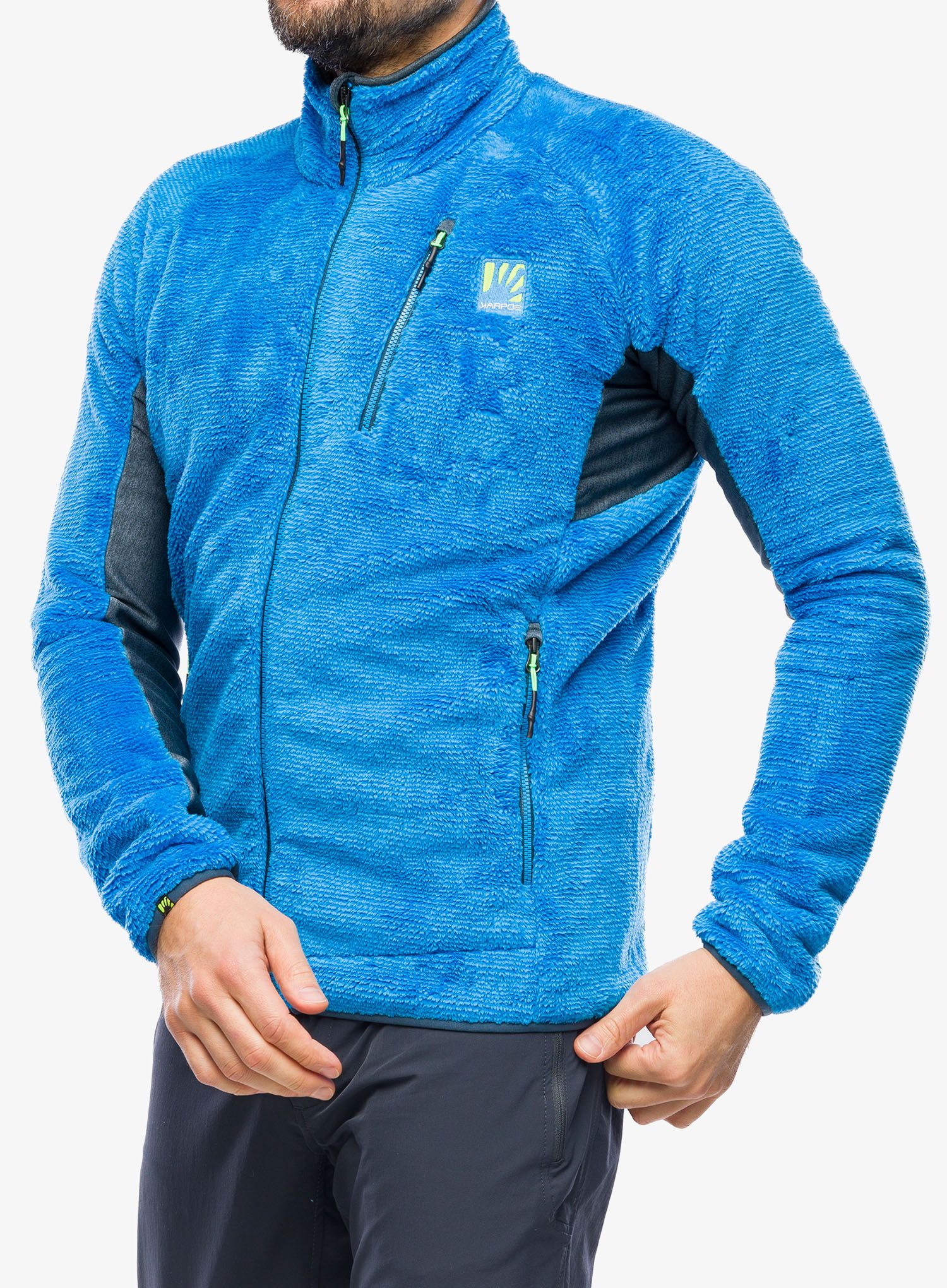 Dukserica od flisa Karpos Vertice Fleece - diva blue