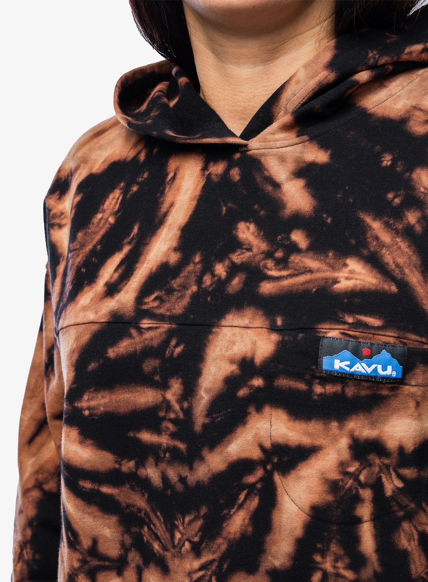 Dukserica s kapuljačom ženska Kavu En Route - range tie dye