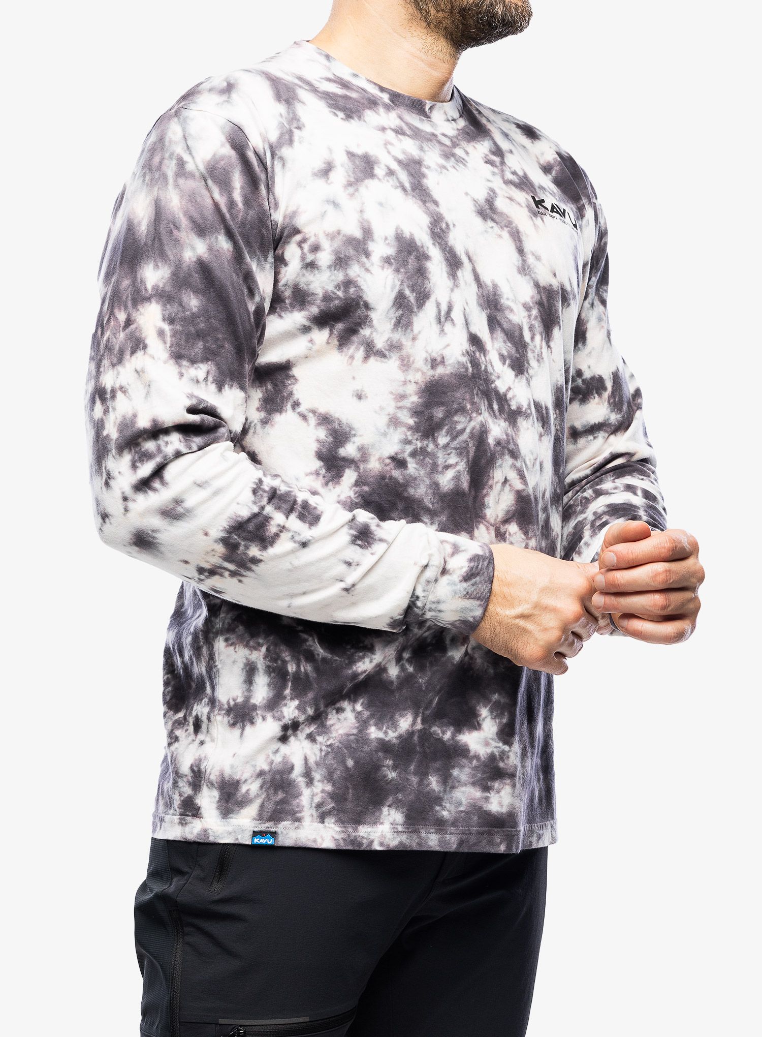 Majica dugih rukava Kavu LS Etch Art - obsidian tie dye