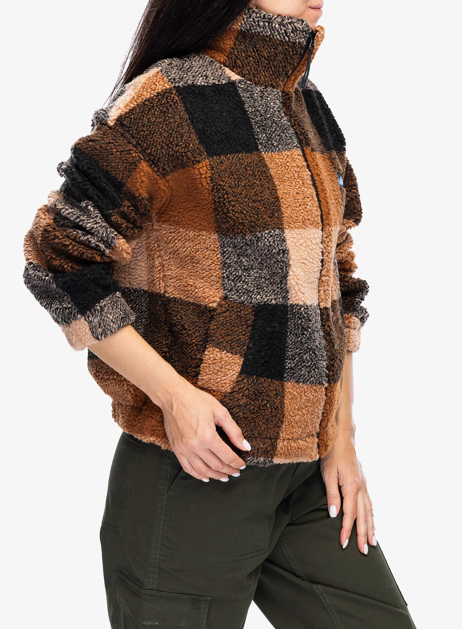 Ženska jakna od flisa Kavu Loven - mocha delight