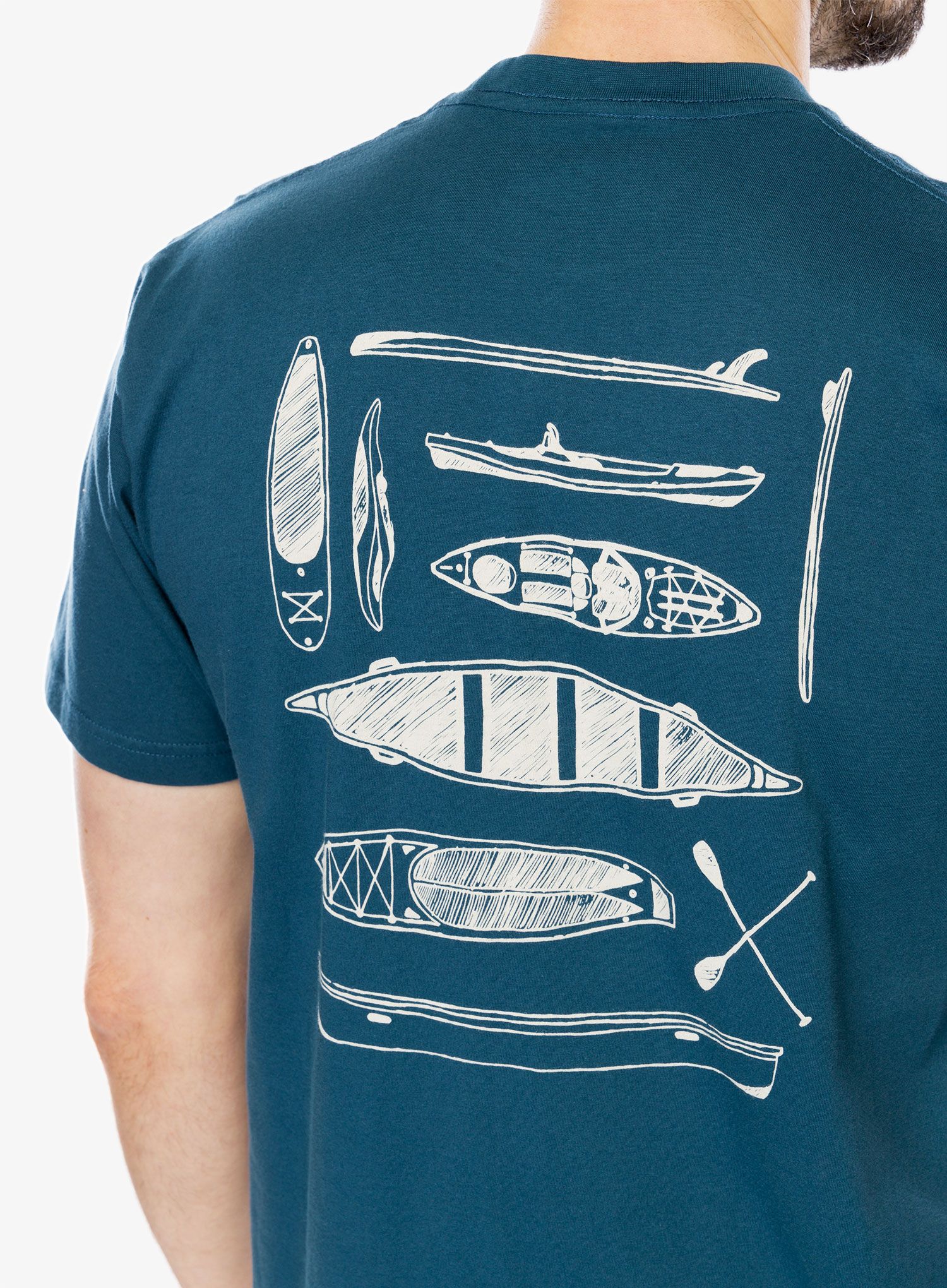 Majica s tiskom Kavu Paddle Out - agean