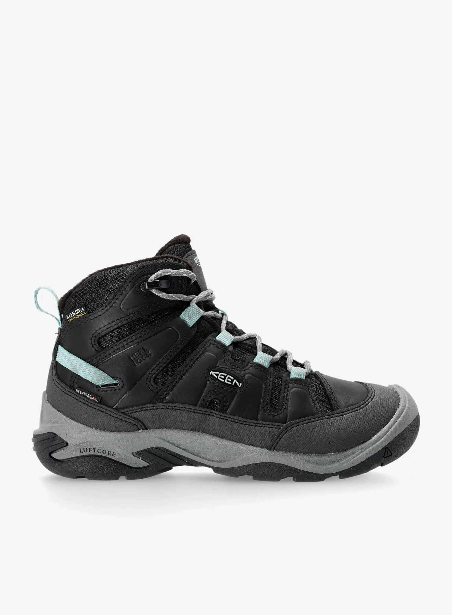 Ženske cipele Keen Circadia Mid WP - black/cloud blue