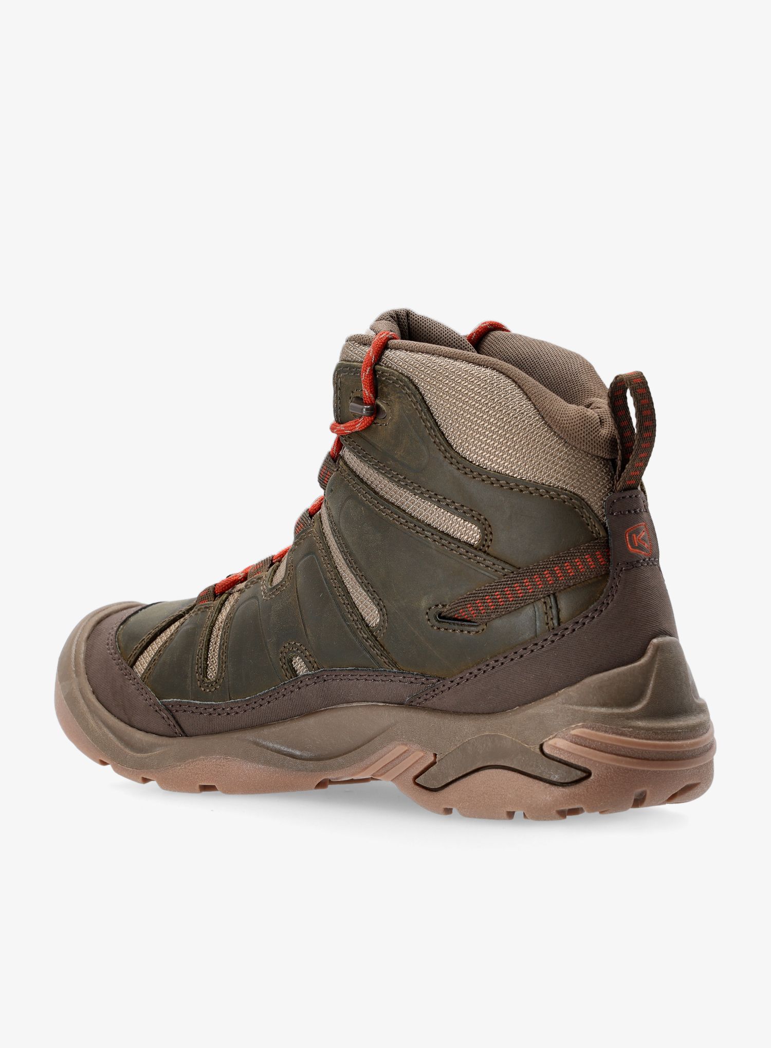 Muške planinarske cipele Keen Circadia Mid WP - dark olive/potters clay