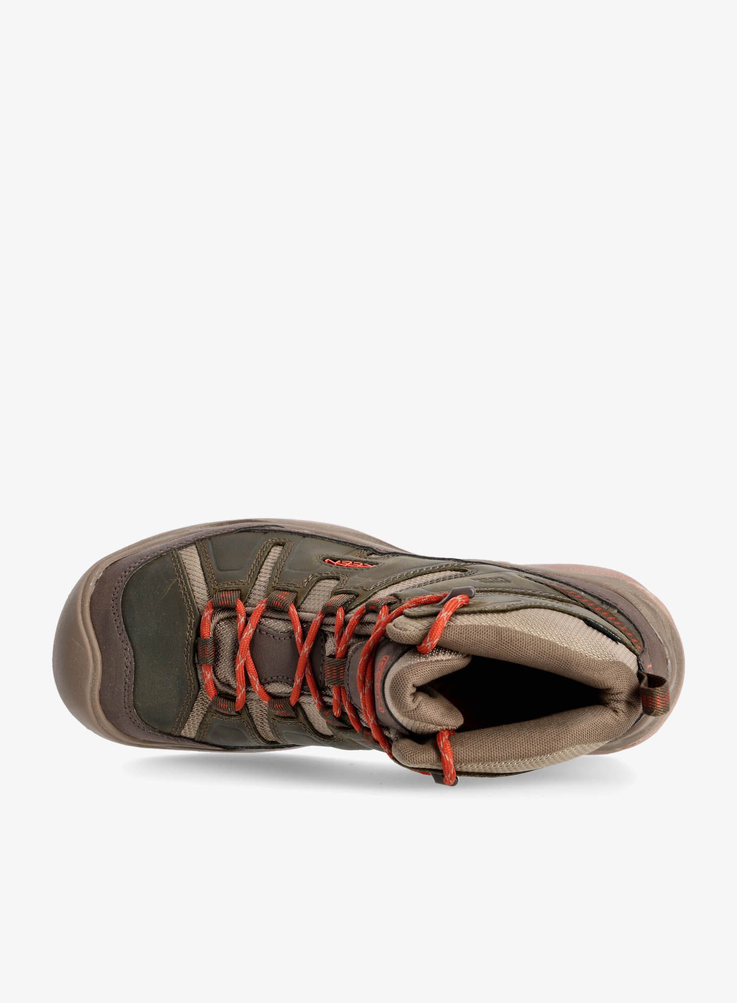 Muške planinarske cipele Keen Circadia Mid WP - dark olive/potters clay