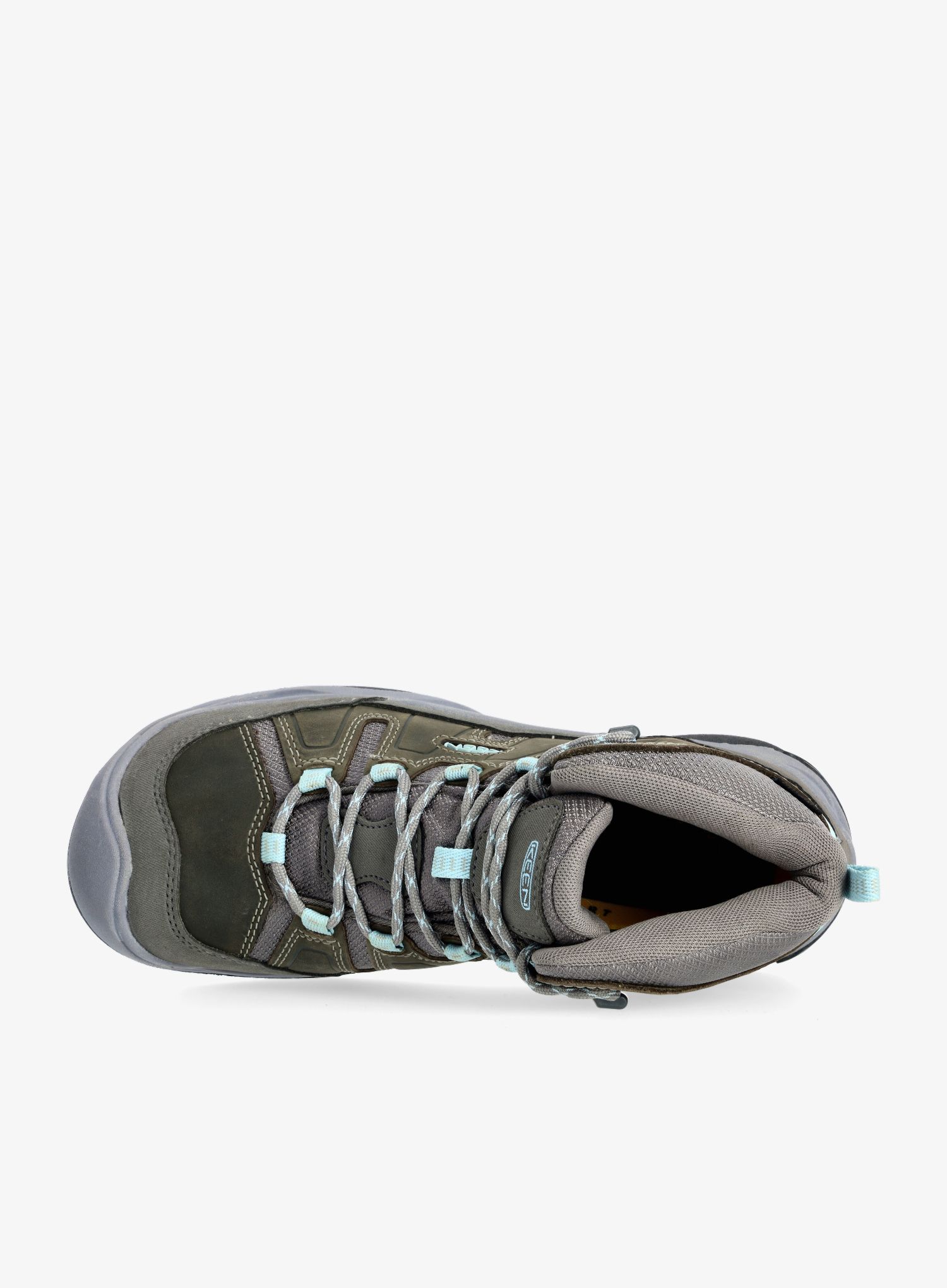 Ženske planinarske cipele Keen Circadia Mid WP - steel grey/cloud blue