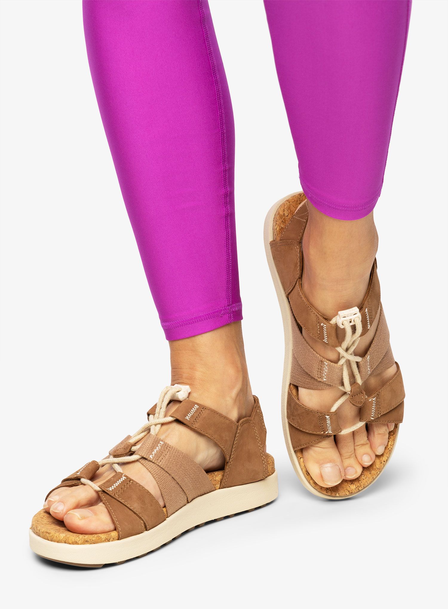 Ženske sandale Keen Elle Mixed Strap - toasted coconut/birch