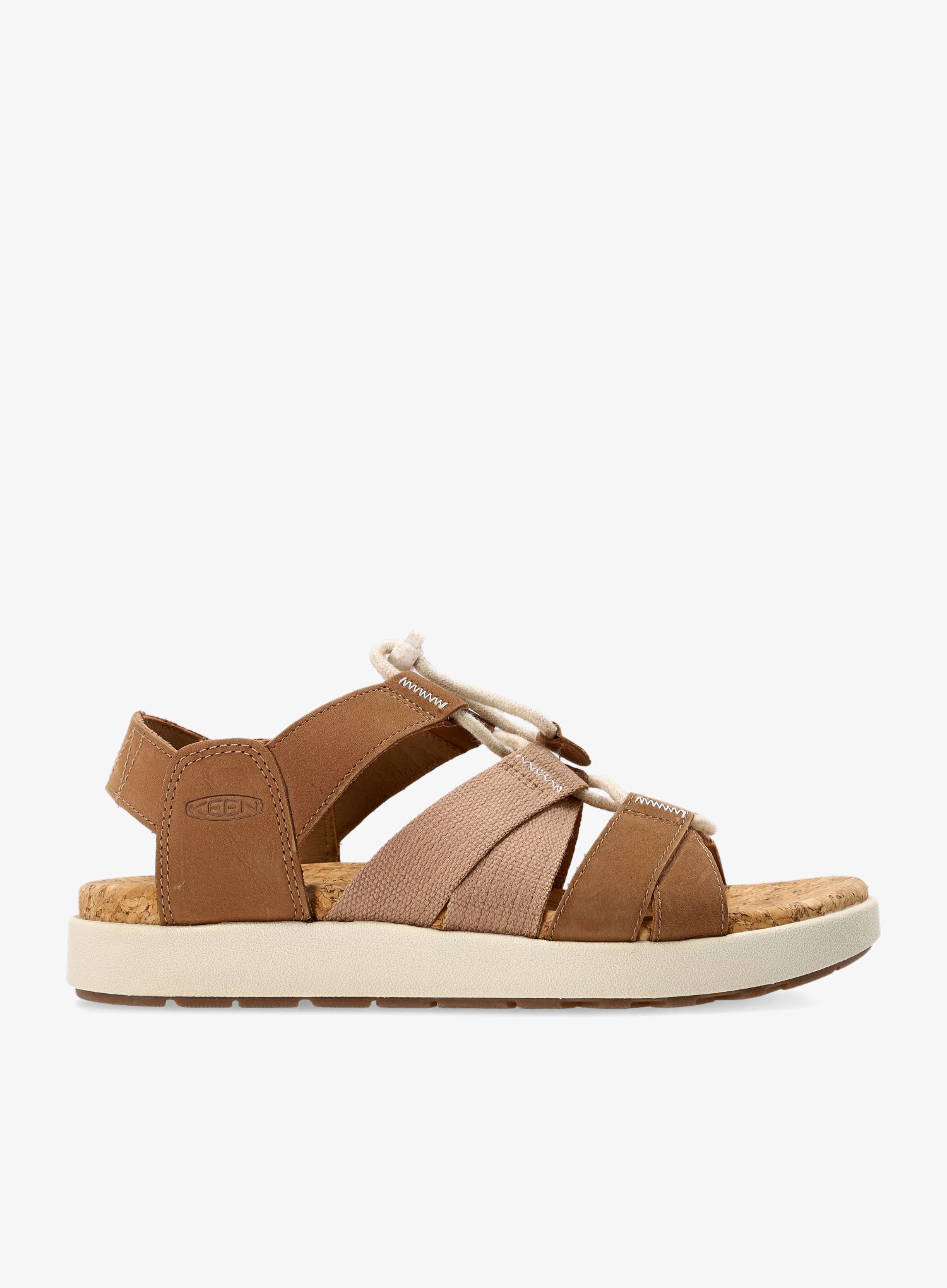 Ženske sandale Keen Elle Mixed Strap - toasted coconut/birch