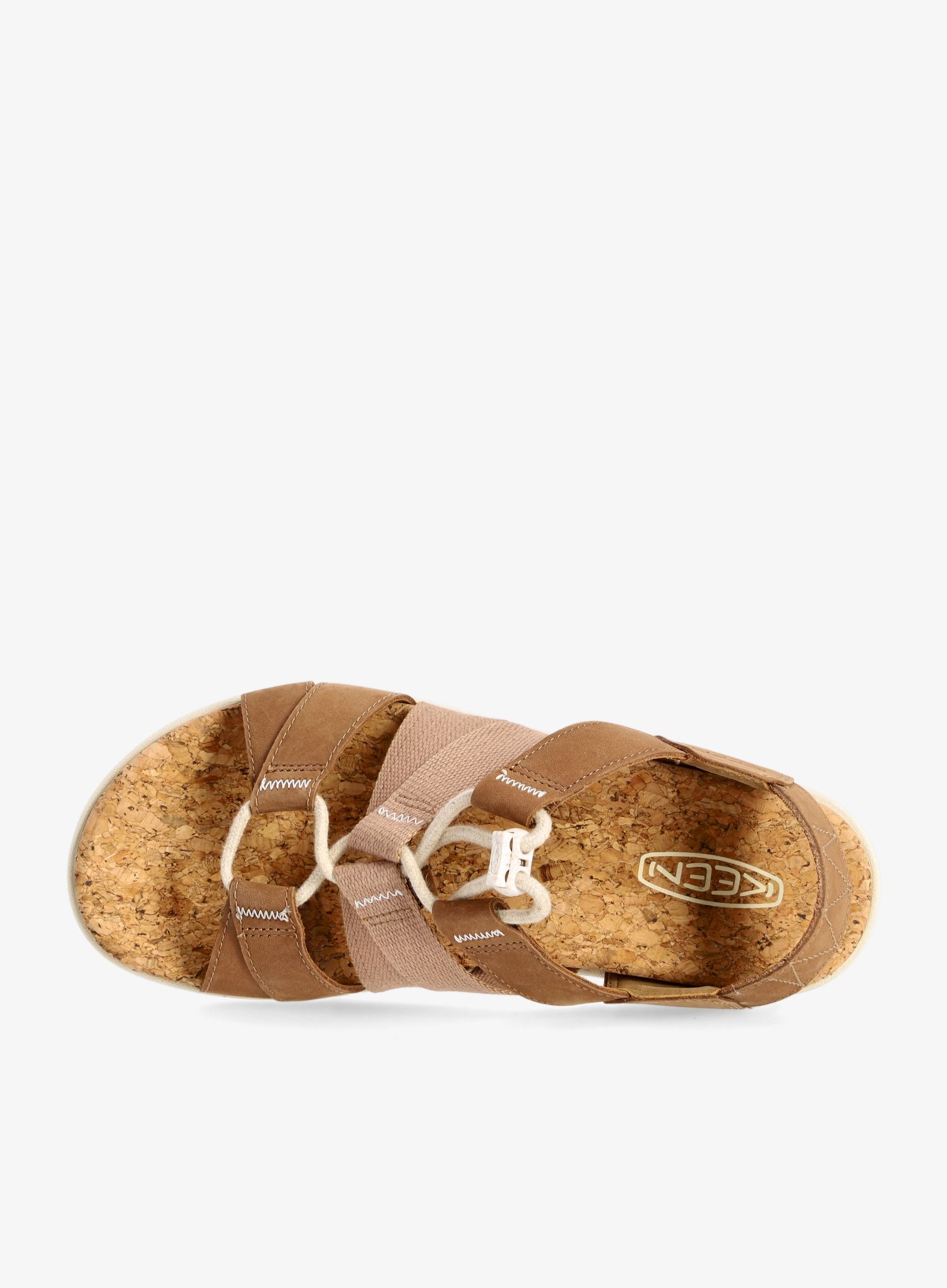 Ženske sandale Keen Elle Mixed Strap - toasted coconut/birch
