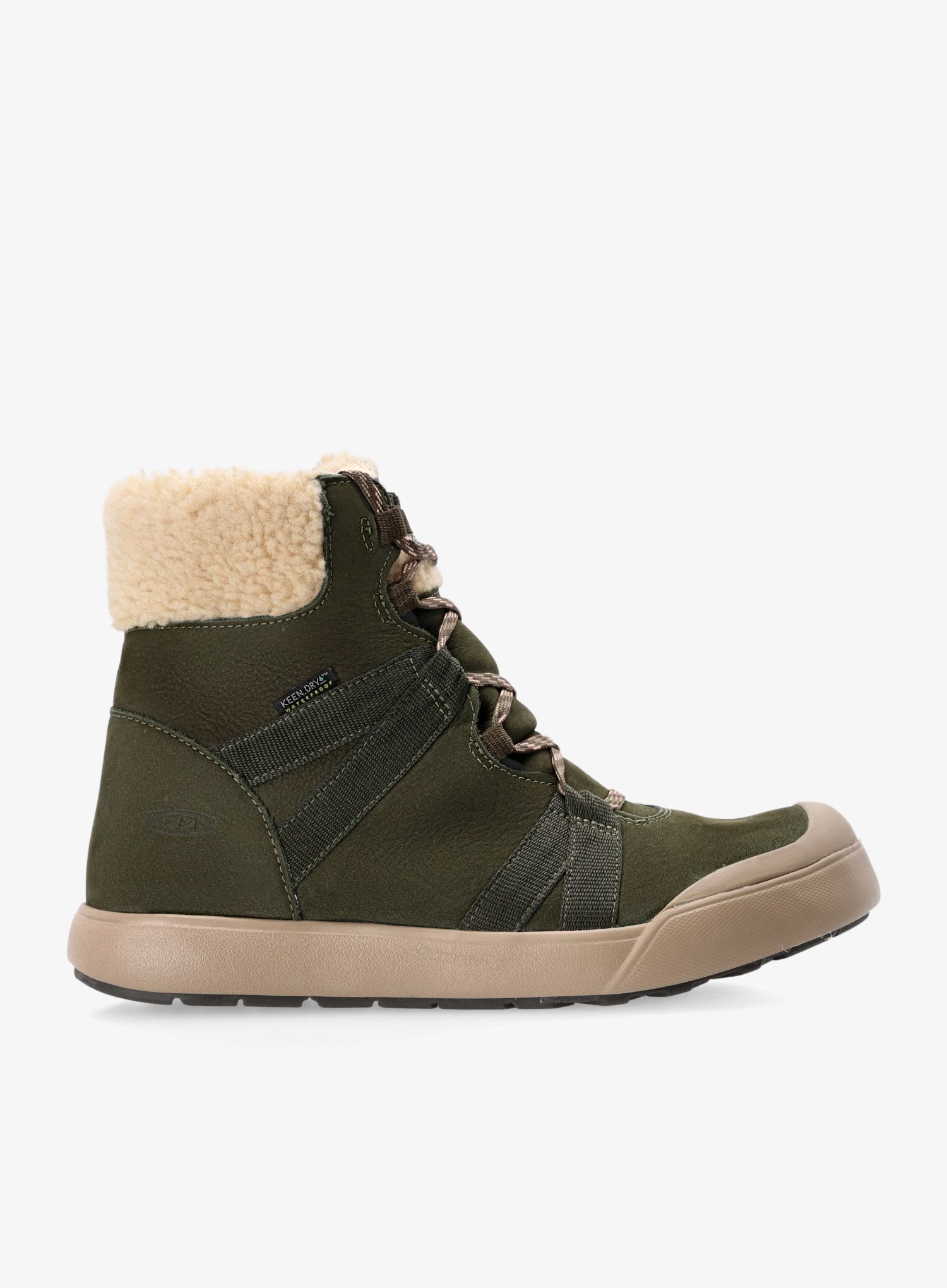 Ženske zimske cipele Keen Elle Winter Boot WP - forest night/pink sand