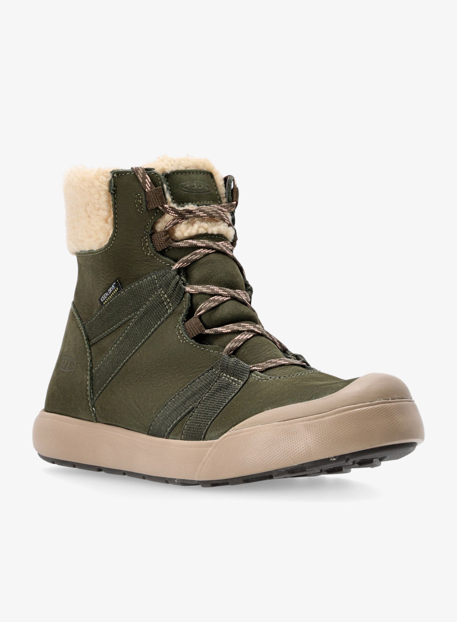 Ženske zimske cipele Keen Elle Winter Boot WP - forest night/pink sand