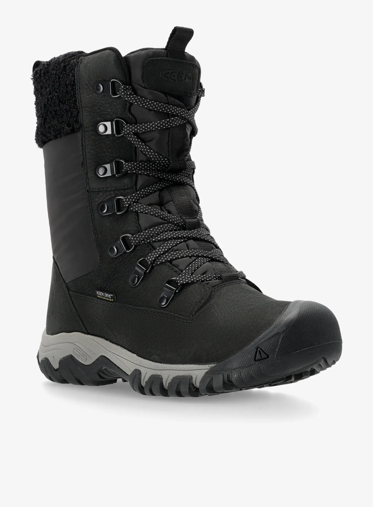 Ženske zimske cipele Keen Greta Tall Boot WP - black/black
