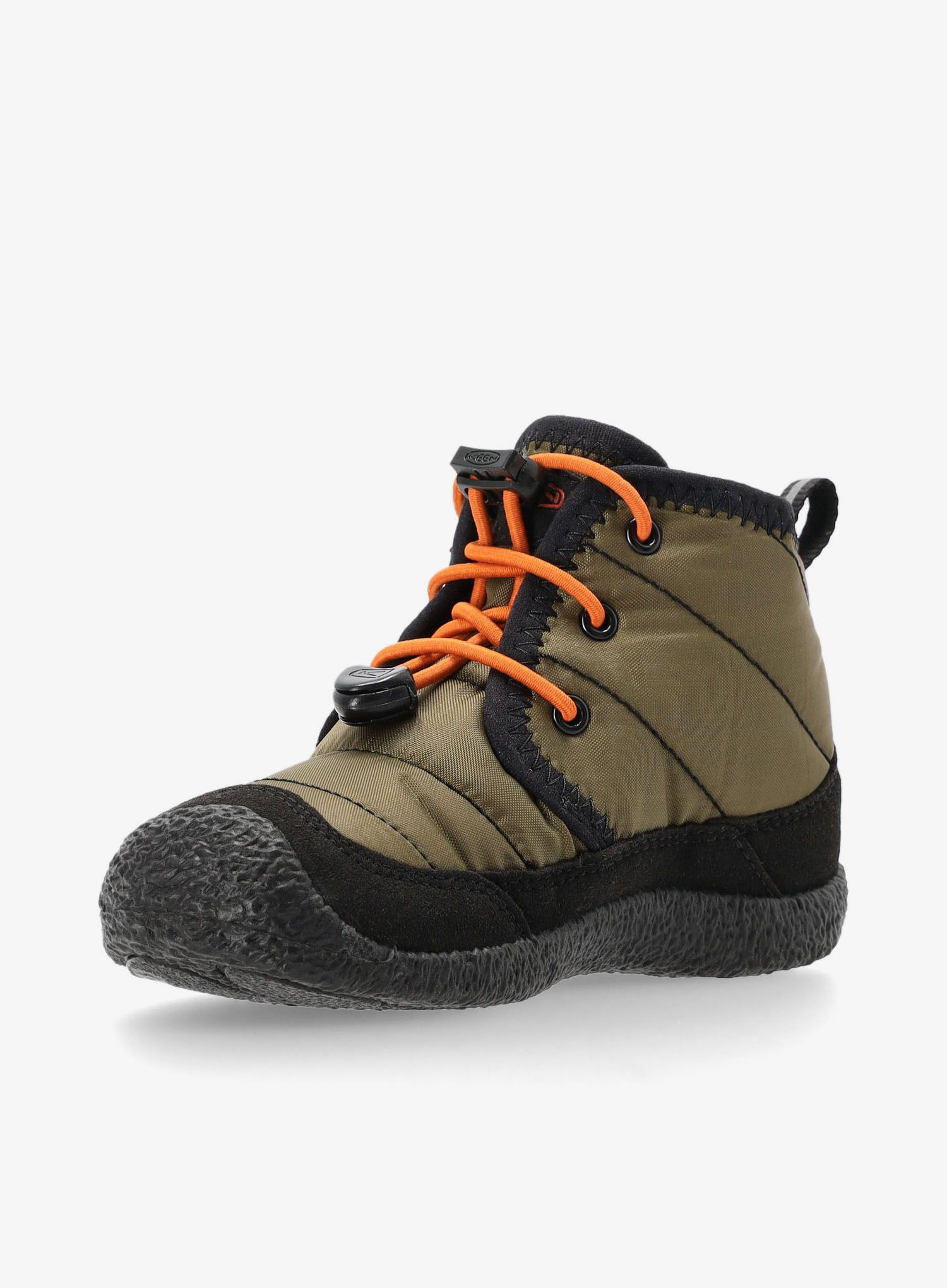 Dječje cipele Keen Howser II Chukka WP - dark olive/gold flame