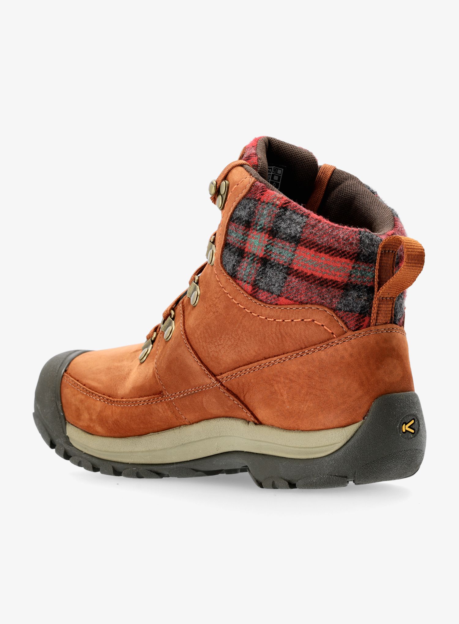 Ženske planinarske cipele Keen Kaci III Winter Mid WP - tortoise shell/red plaid