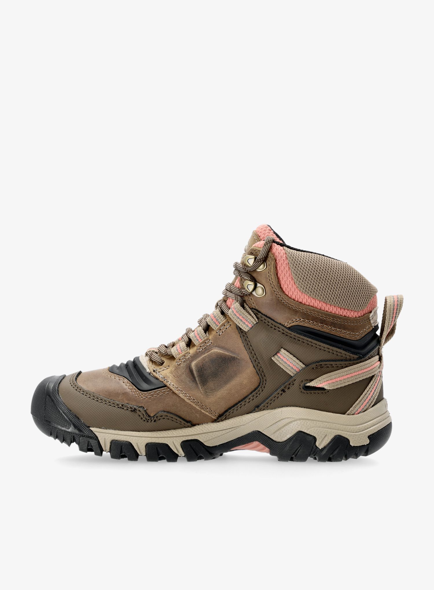 Ženske planinarske cipele Keen Ridge Flex Mid WP - timberwolf/brick dust