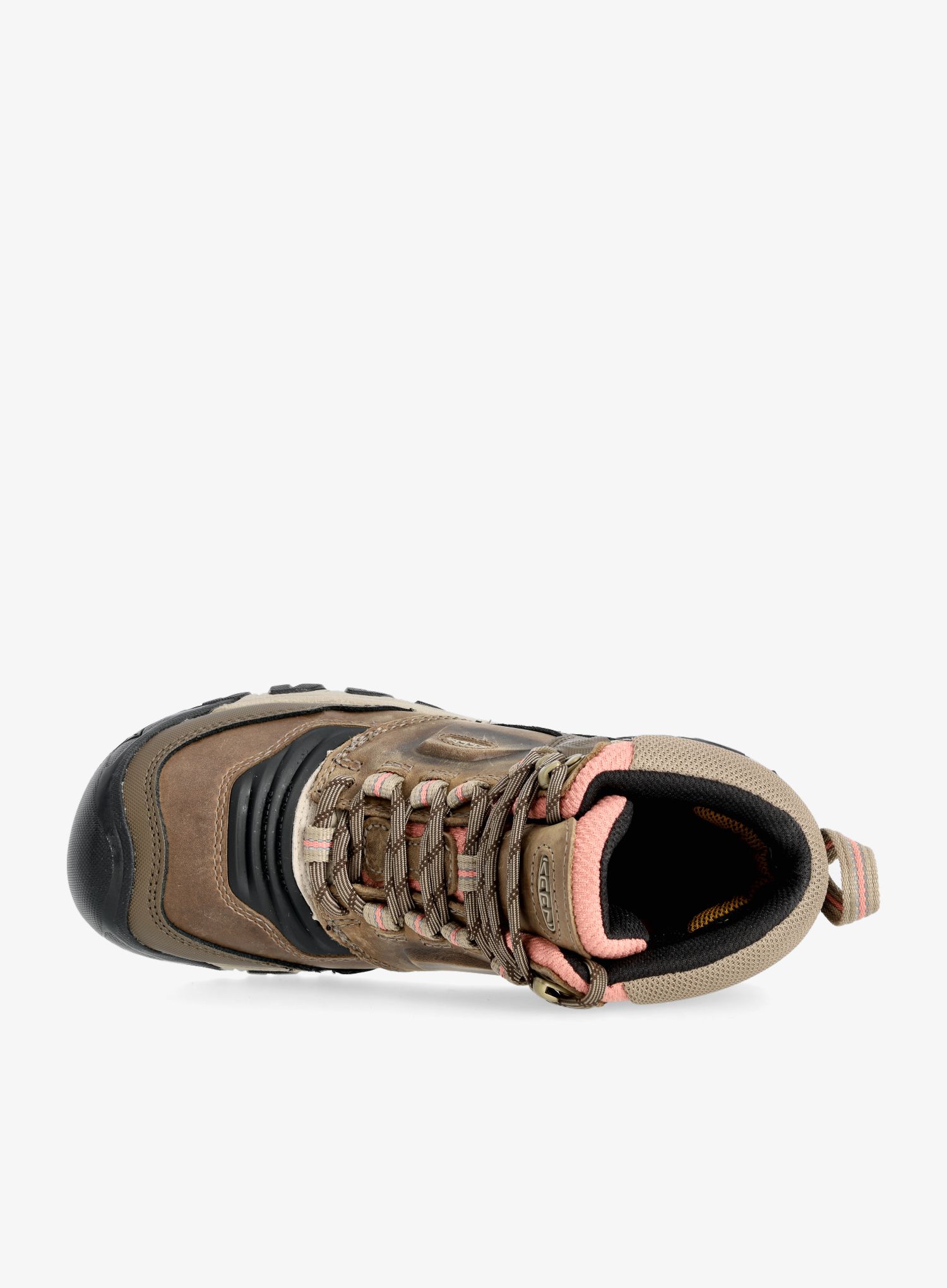 Ženske planinarske cipele Keen Ridge Flex Mid WP - timberwolf/brick dust