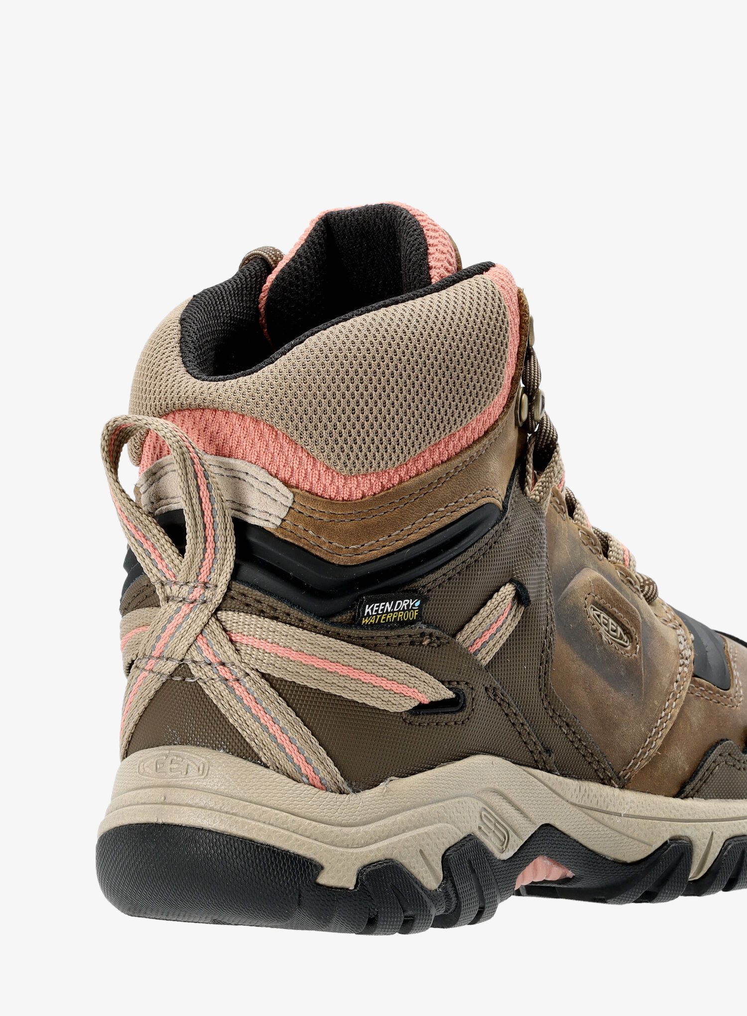 Ženske planinarske cipele Keen Ridge Flex Mid WP - timberwolf/brick dust