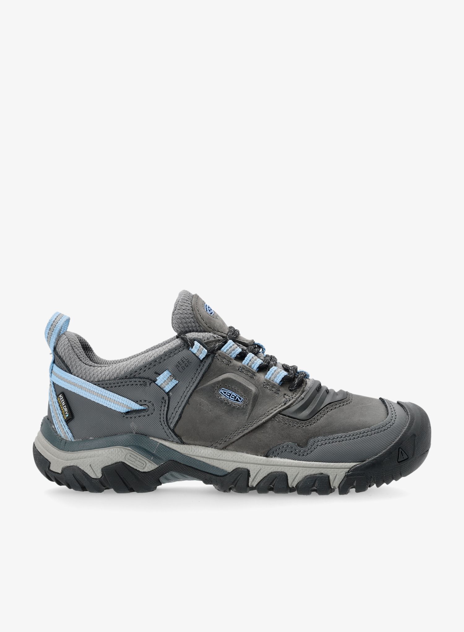 Ženske planinarske cipele Keen Ridge Flex WP - steel grey/hydrangea