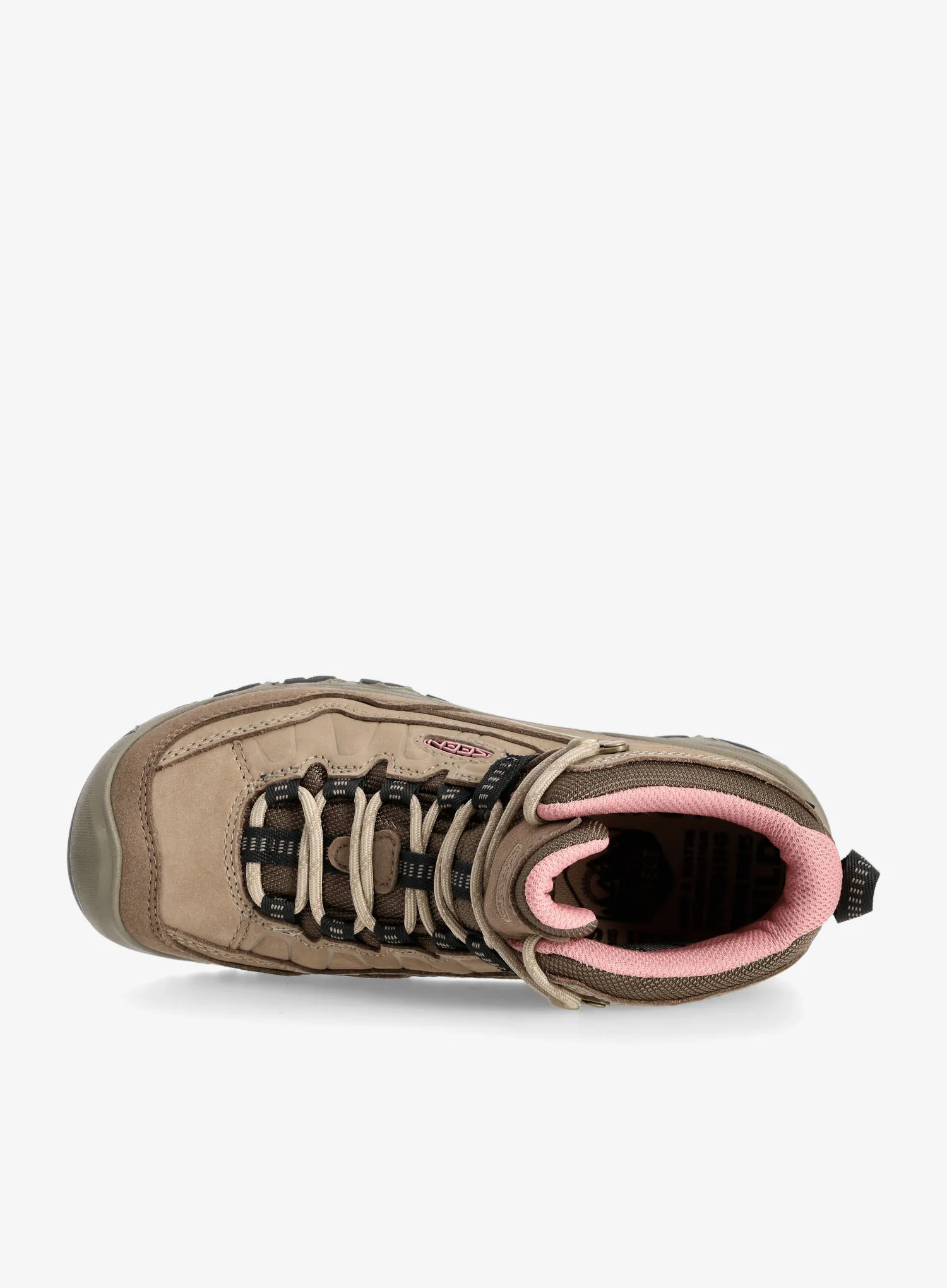 Ženske planinarske cipele Keen Targhee IV Mid WP - brindle/nostalgia rose