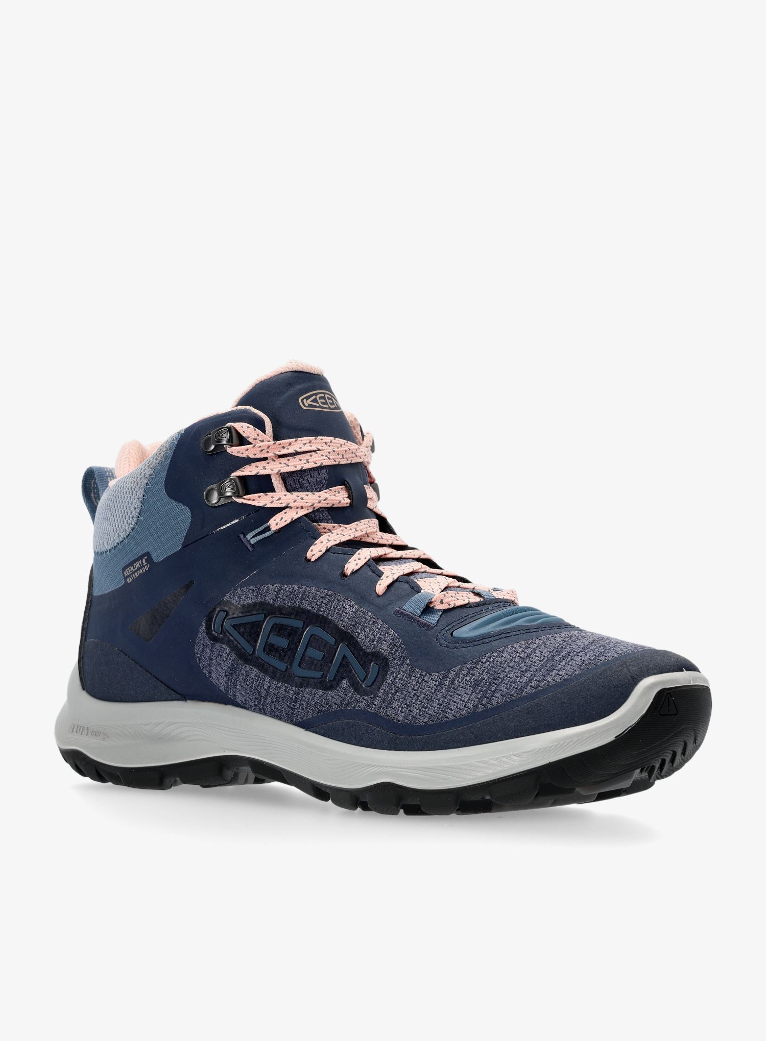 Ženske planinarske cipele Keen Terradora Flex Mid WP - vintage indigo/peachy keen