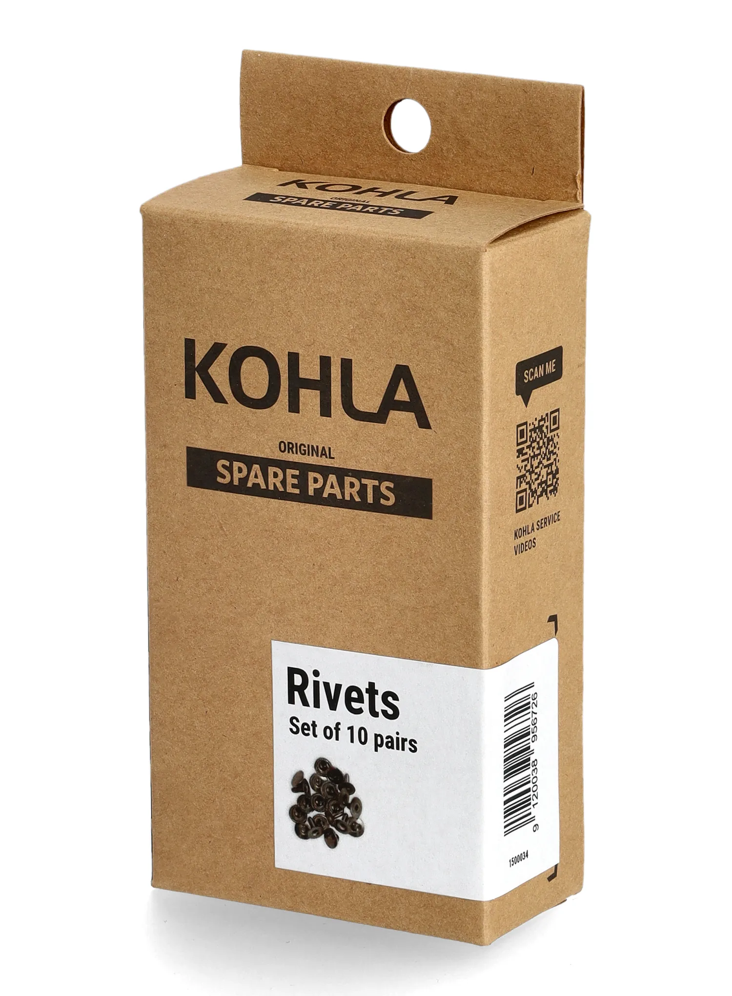 Set za kože Kohla Rivet Set (10 pairs)