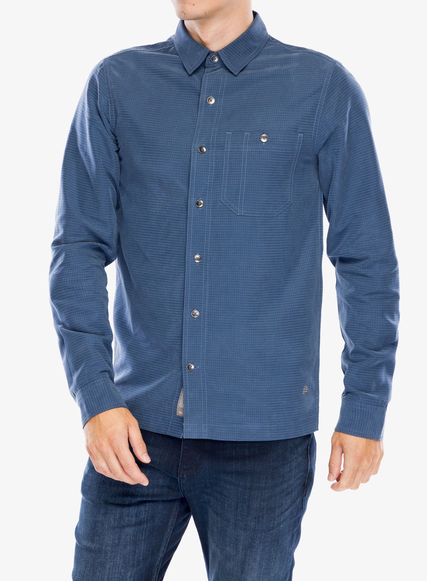 Košulja Royal Robbins Mojave Pucker Dry LS - collins blue