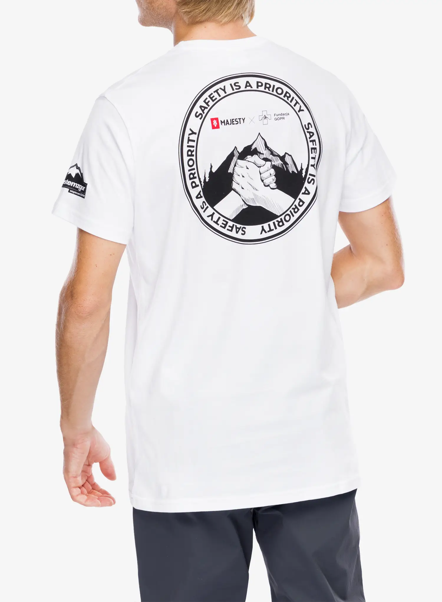 Majica Majesty Fundacja GOPR Help & Protect T-shirt  - white