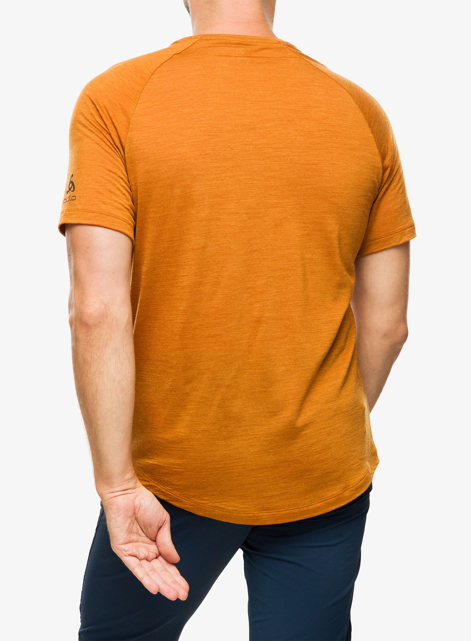 Majica Odlo Ascent PW 130 Landscape Crew Neck SS - honey ginger melange