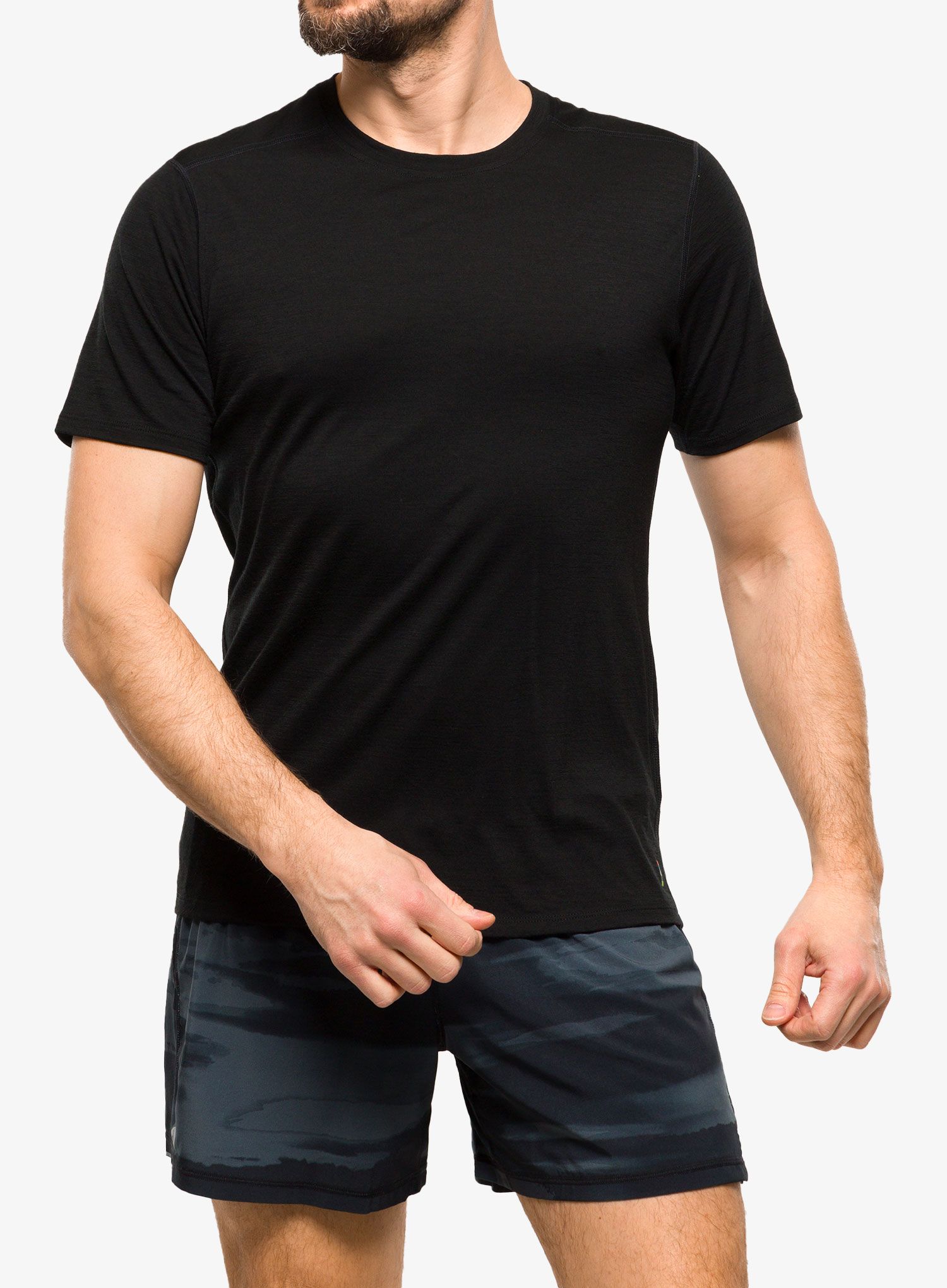 Merino majica Smartwool Merino Short Sleeve Tee - black