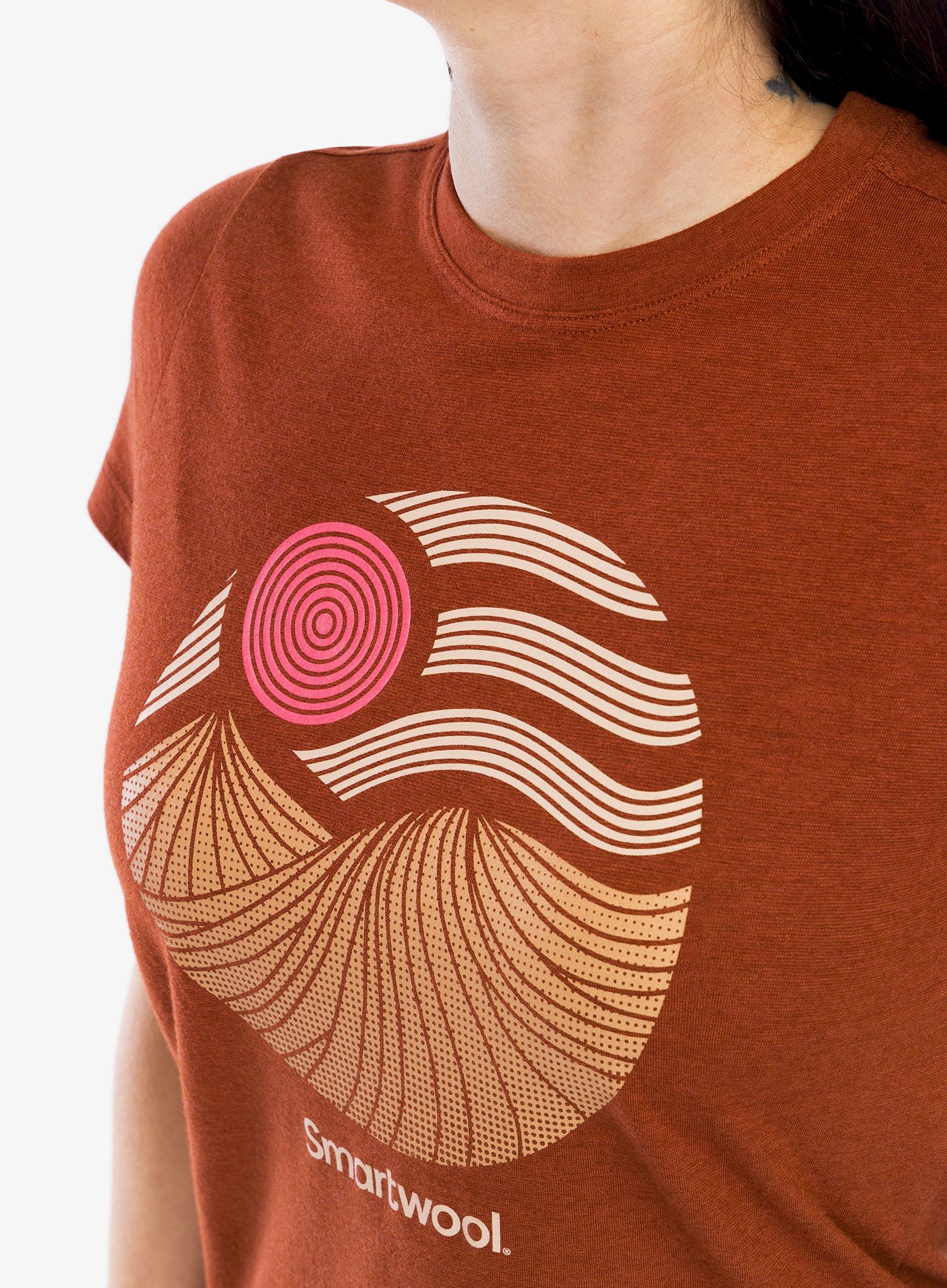 Ženska merino majica Smartwool  Horizon View Graphic Short Sleeve