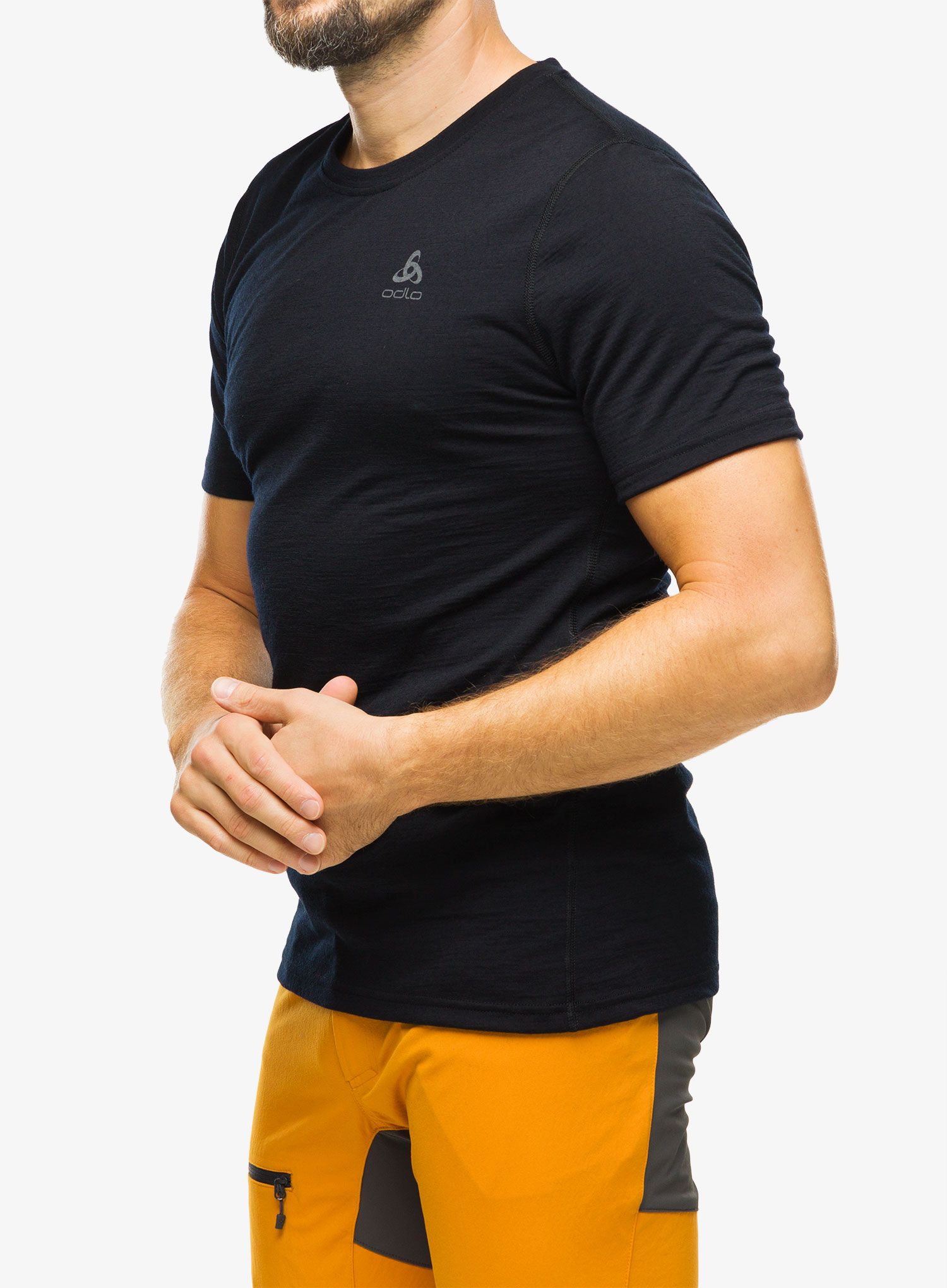 Termo majica Odlo Merino 200 BL Top Crew Neck SS - black