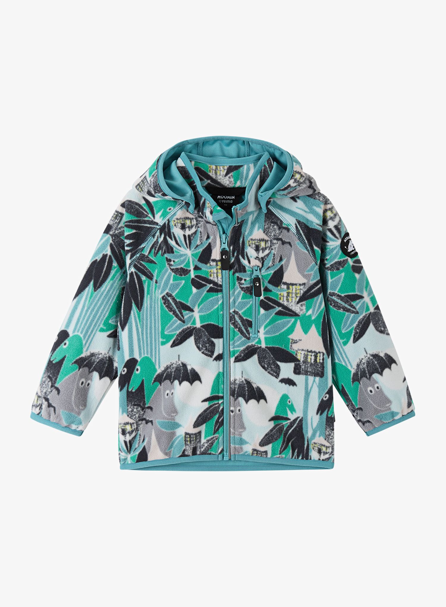Dukserica za djecu Reima Moomin Vindskydd - green aqua