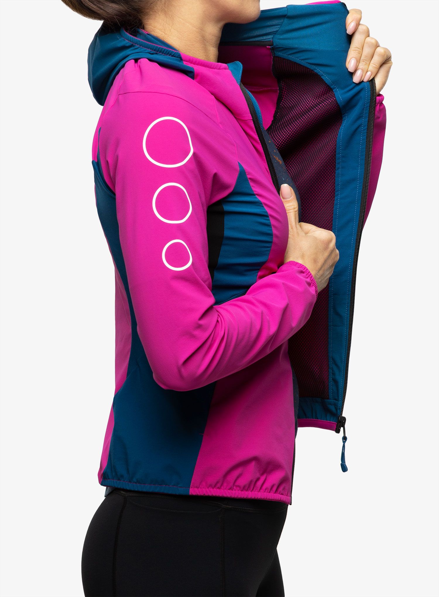 Ženska jakna za trčanje Montura Flash Sky Jacket - intense violet/deep blue